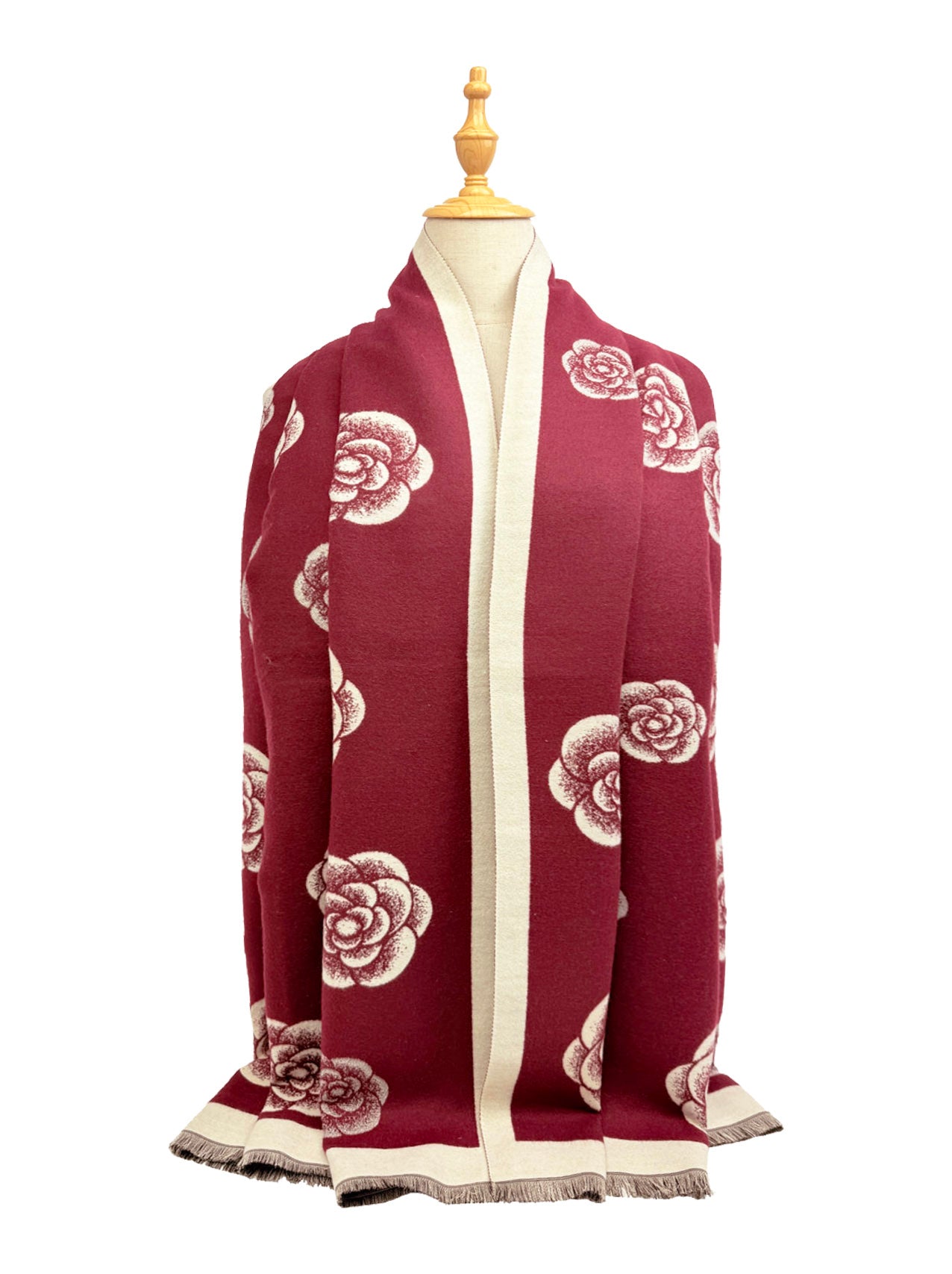 SF25115-218 Elegant Floral Printing Scarf