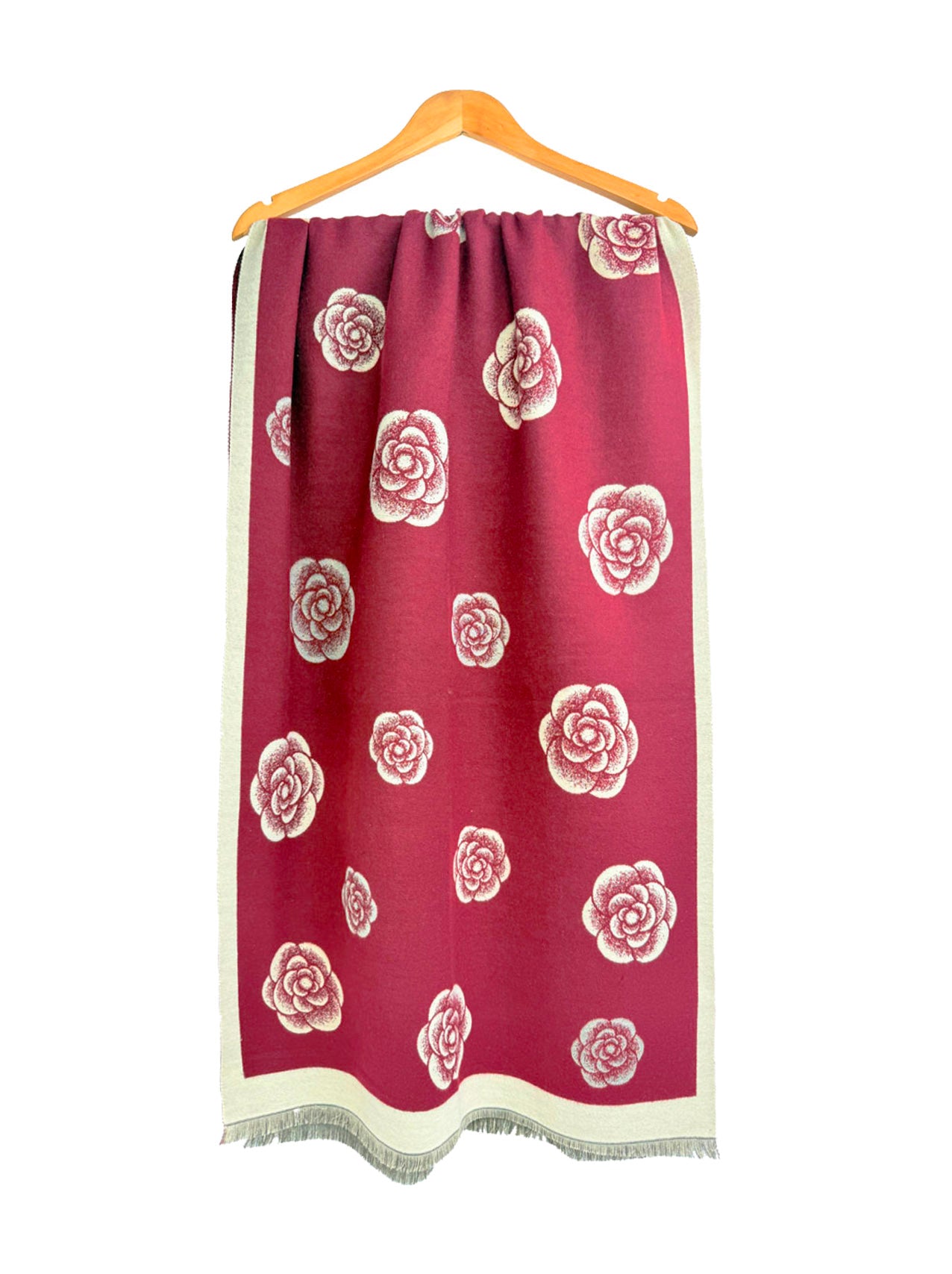 SF25115-218 Elegant Floral Printing Scarf