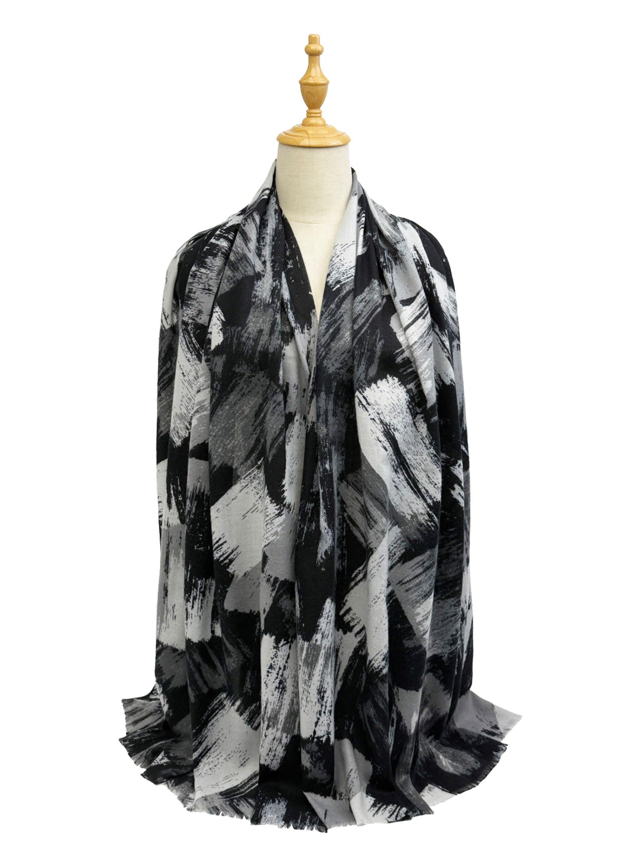 SF25115-290 Soft Abstract Art Printing Scarf
