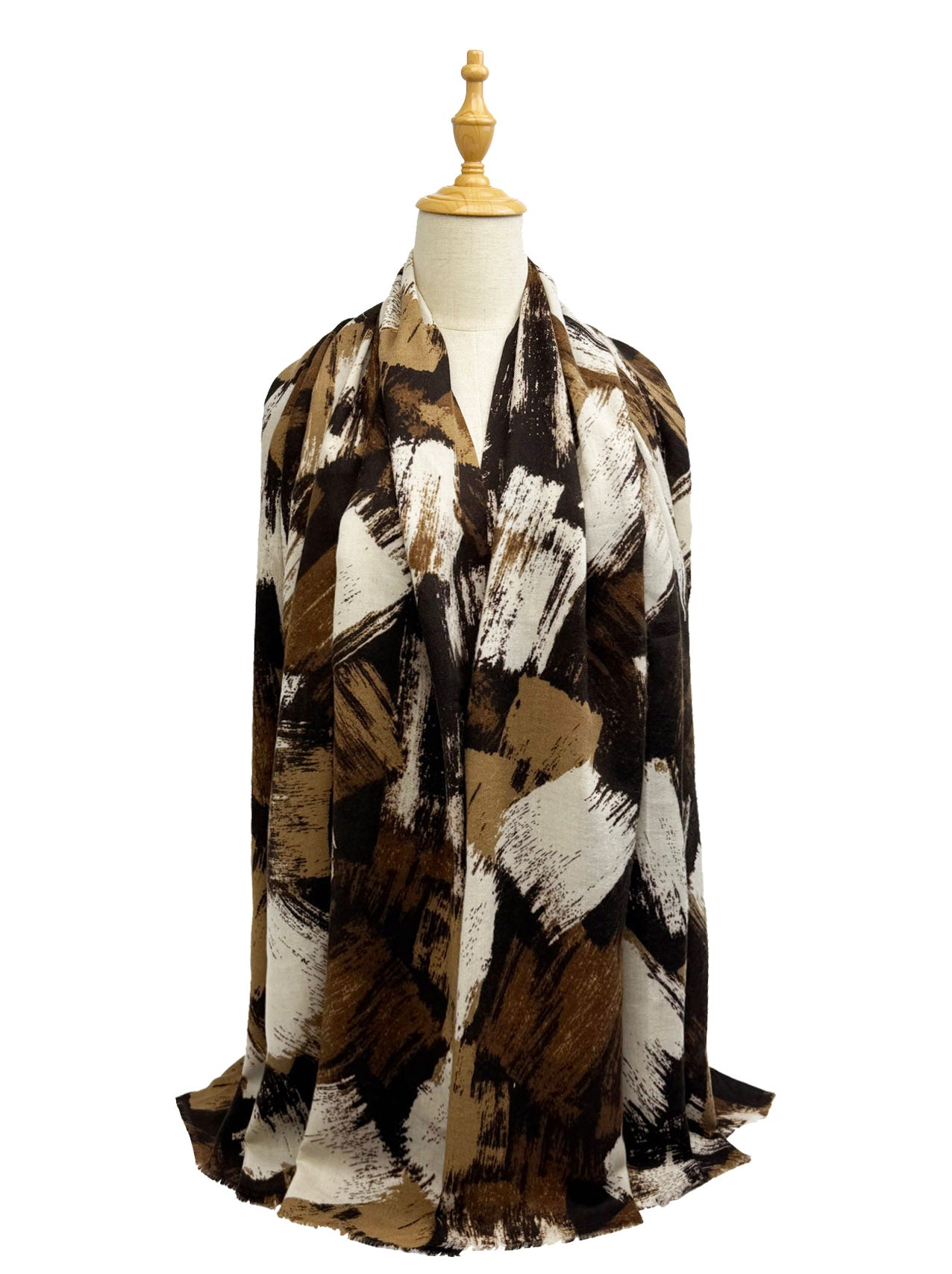 SF25115-290 Soft Abstract Art Printing Scarf