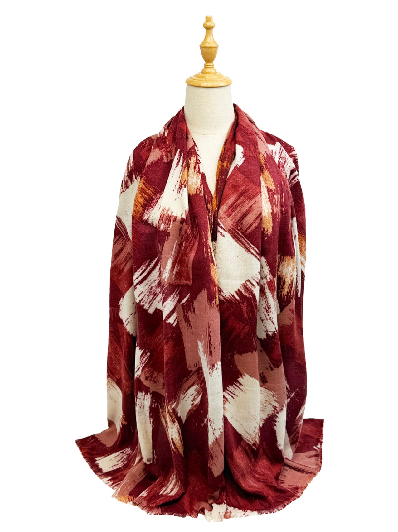 SF25115-290 Soft Abstract Art Printing Scarf