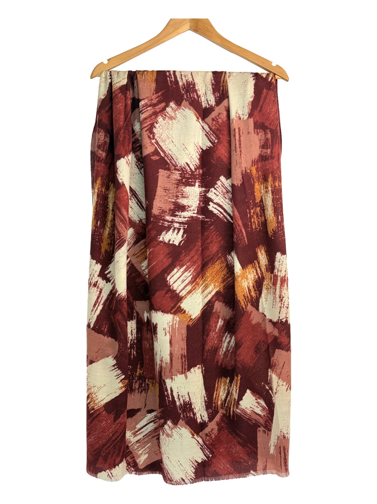 SF25115-290 Soft Abstract Art Printing Scarf