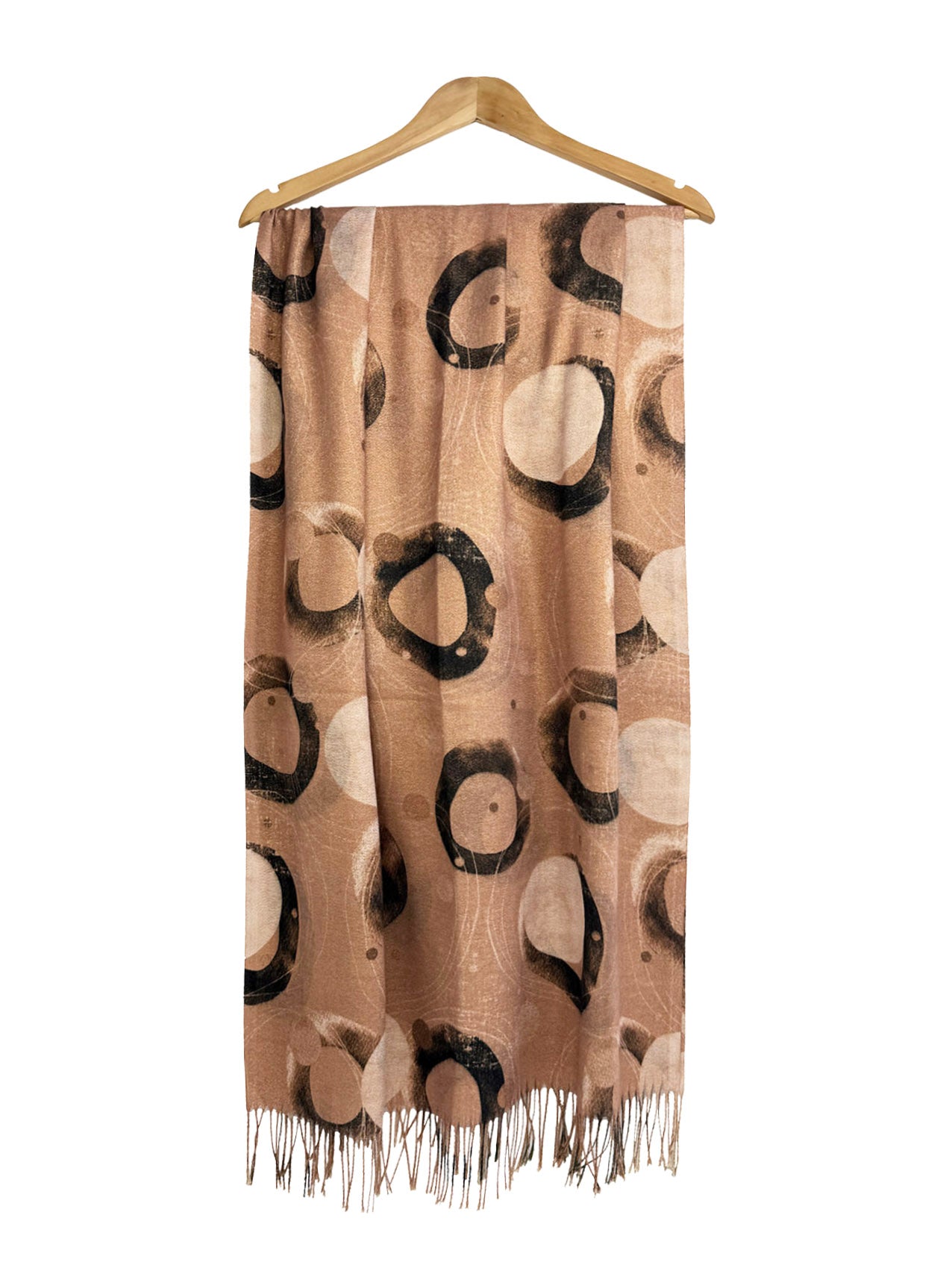 SF25150-183 Galaxies and Orbits Printing Scarf with Tassels