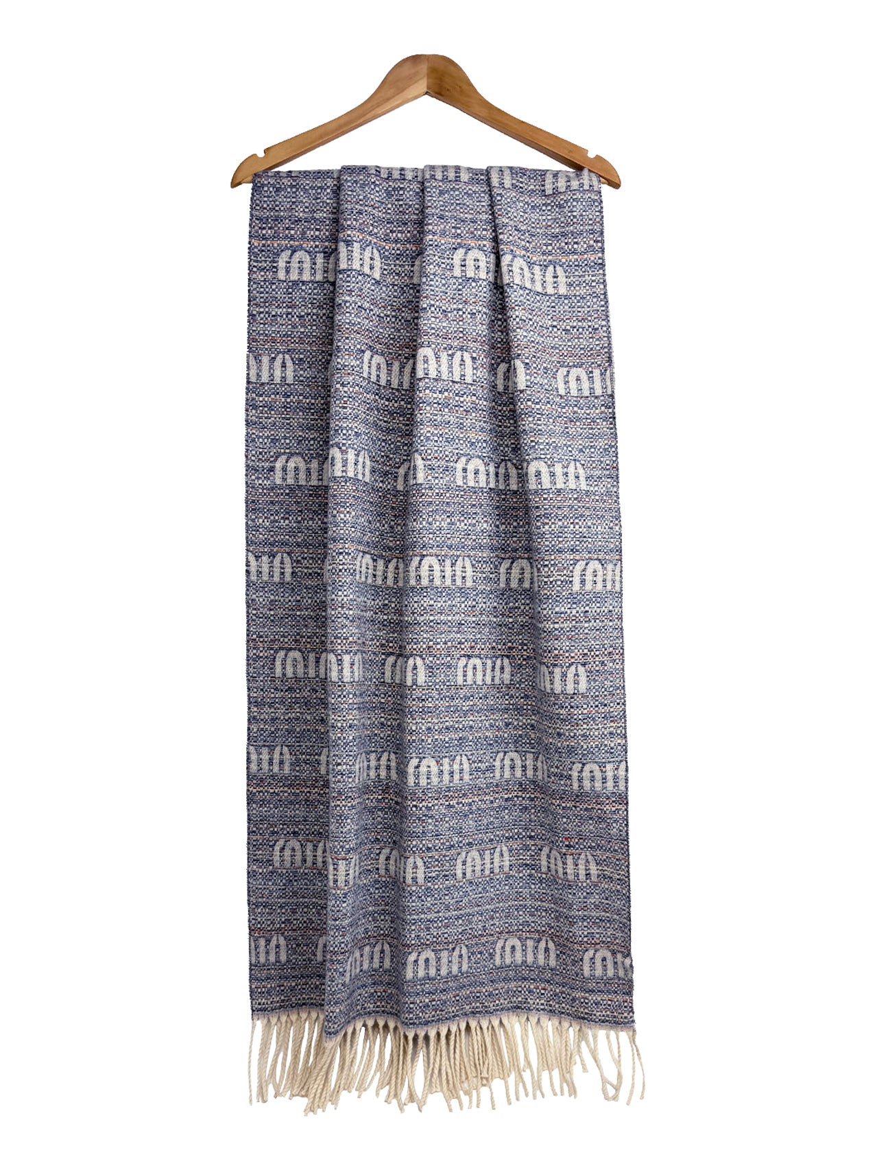 SF25195-237 Soft Elegant Wool Mix Scarf with Tassels
