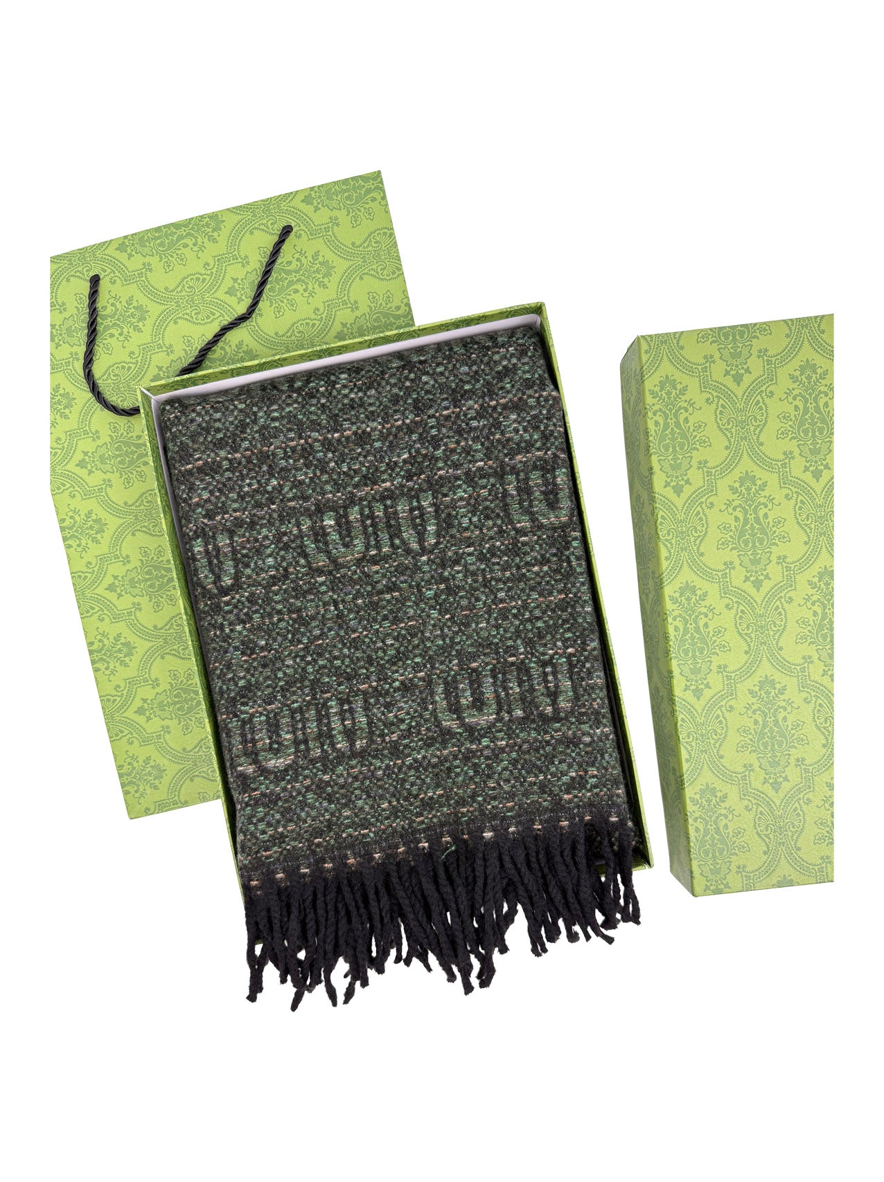 SF25195-237 Soft Elegant Wool Mix Scarf with Tassels