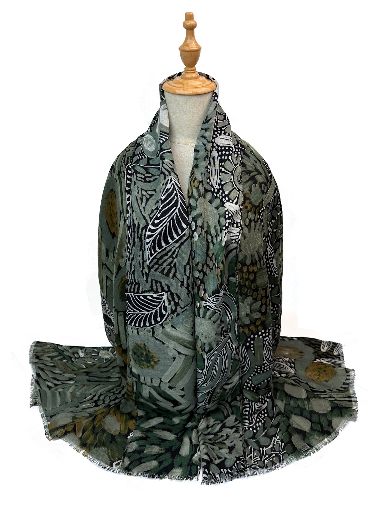 SF26090-404 Artisan Botanical Print Scarf