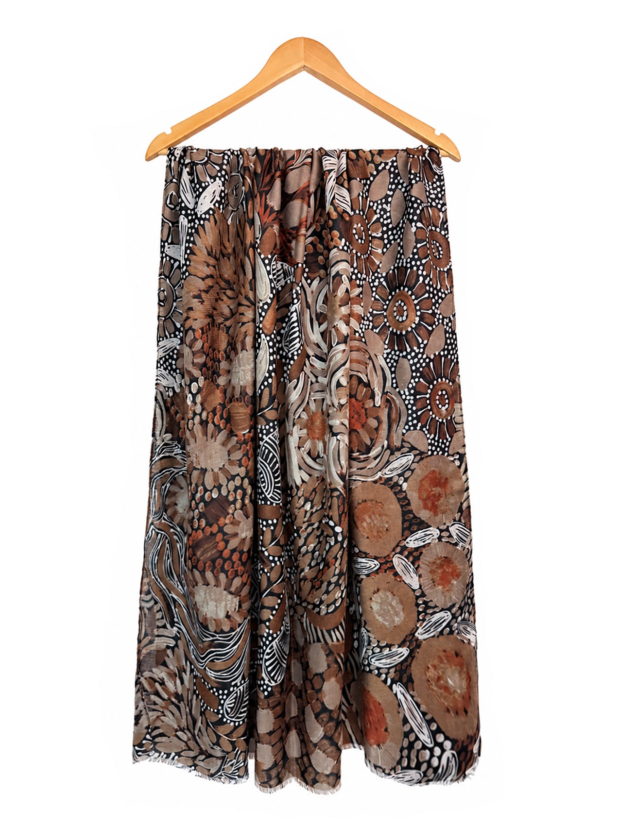 SF26090-404 Artisan Botanical Print Scarf