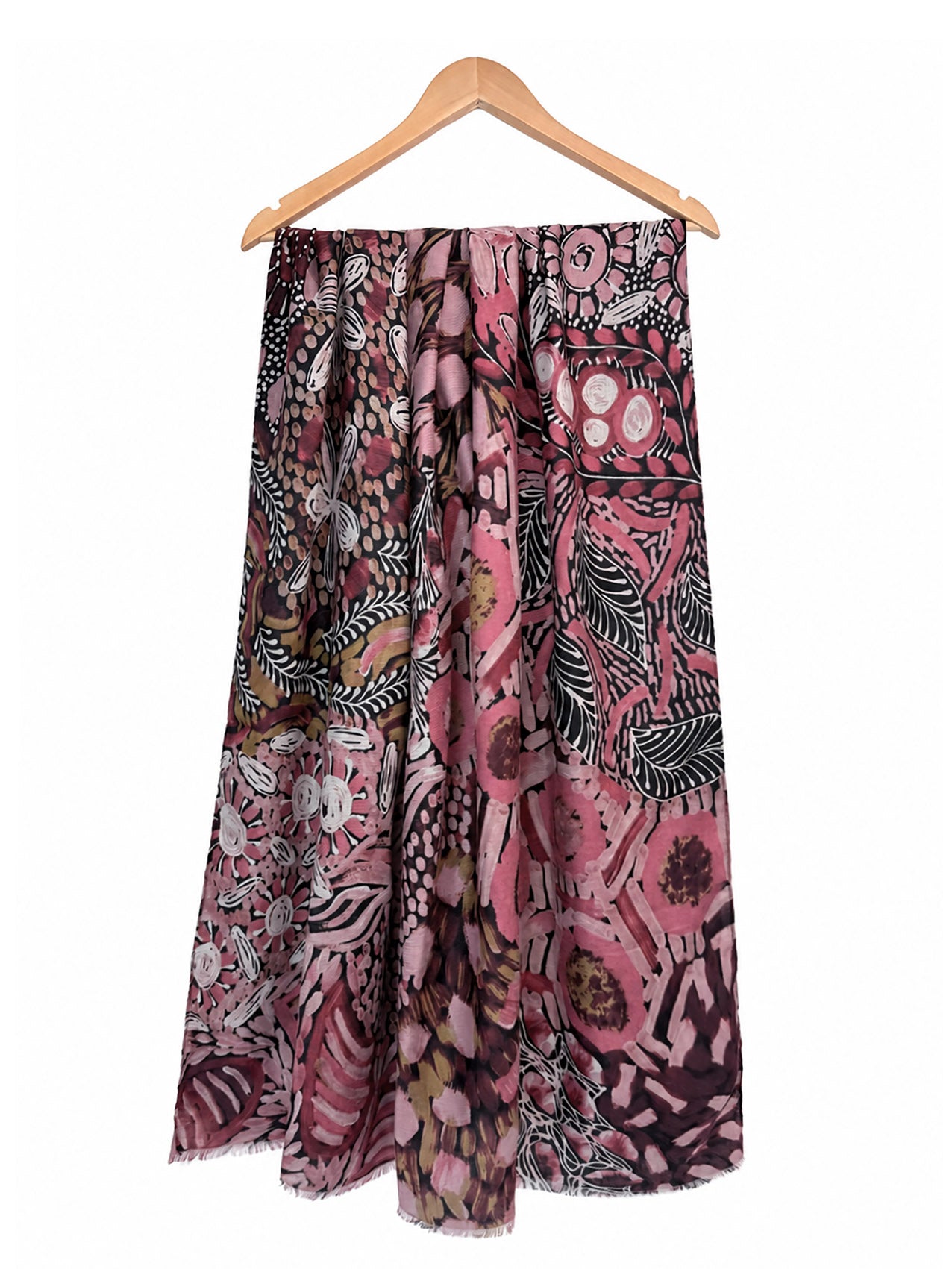 SF26090-404 Artisan Botanical Print Scarf