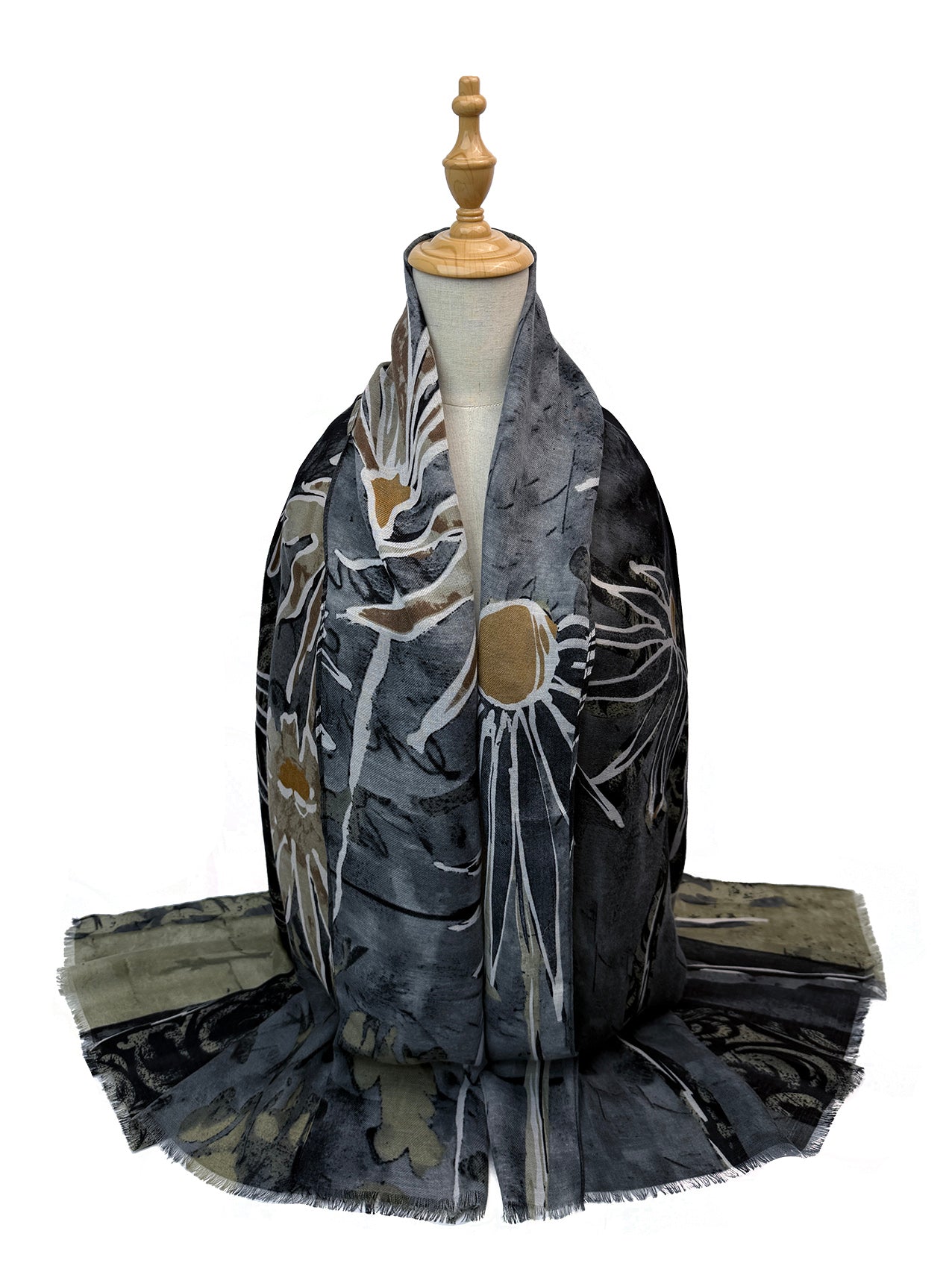SF26090-425 Statement Abstract Print Scarf