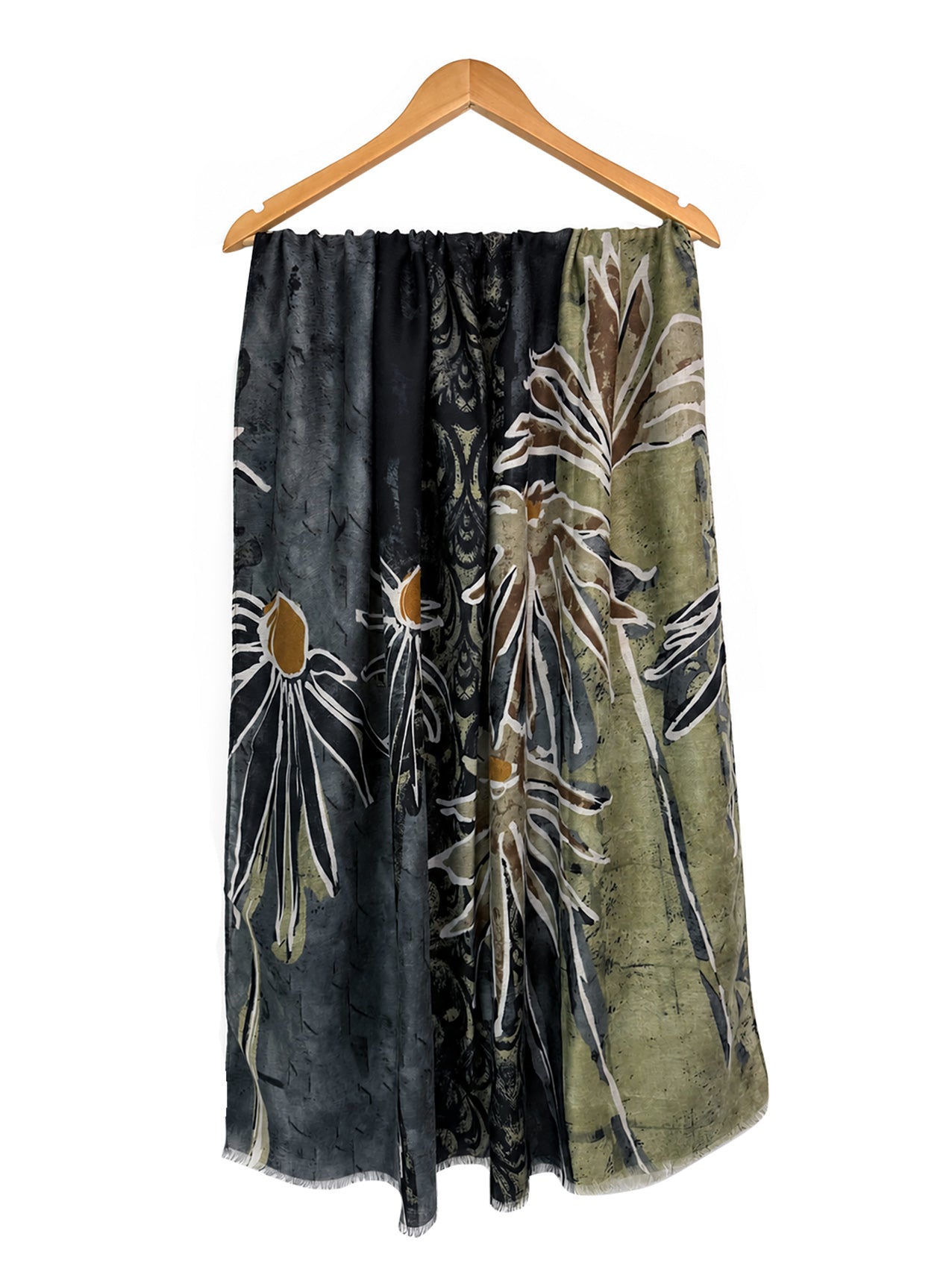 SF26090-425 Statement Abstract Print Scarf