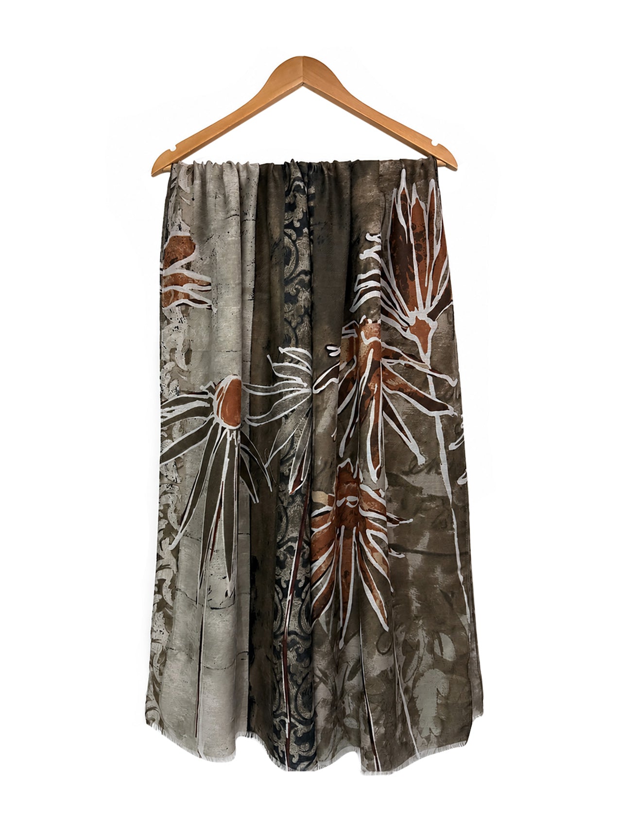 SF26090-425 Statement Abstract Print Scarf
