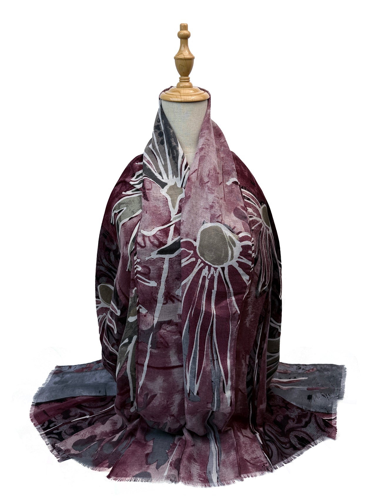 SF26090-425 Statement Abstract Print Scarf