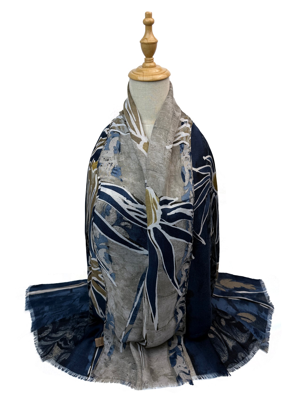SF26090-425 Statement Abstract Print Scarf