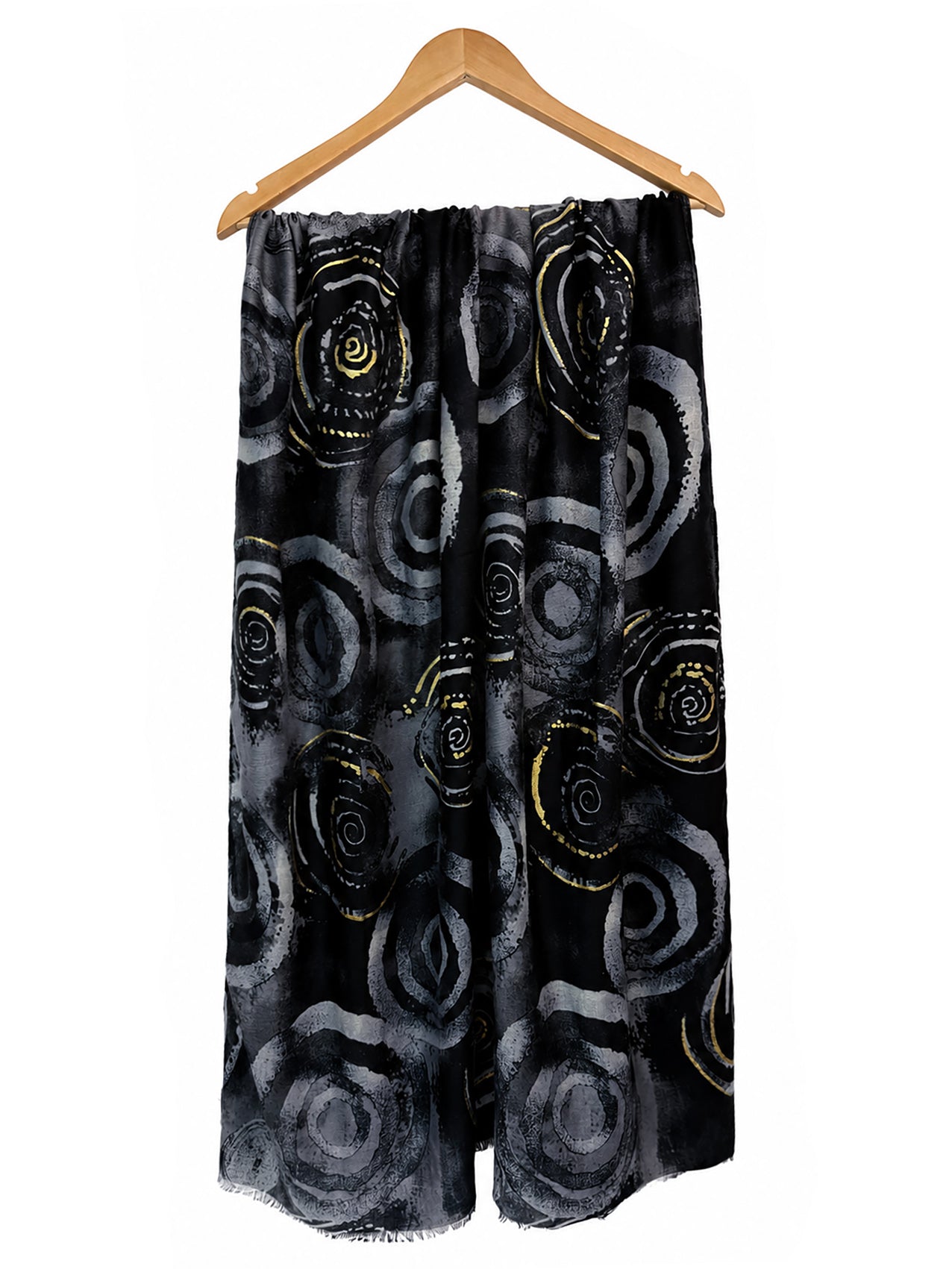 SF26105-426 Abstract Swirl Print Scarf