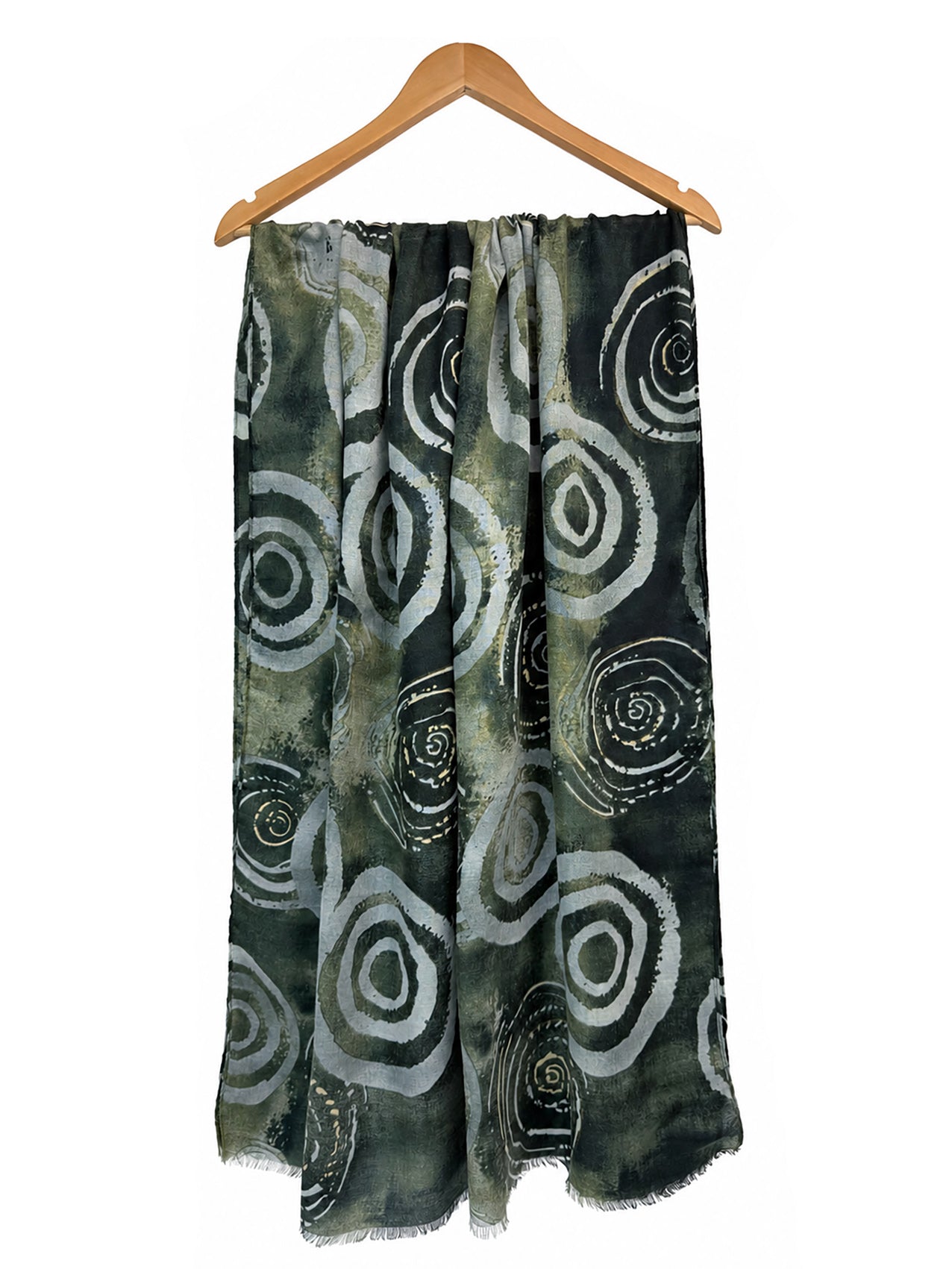 SF26105-426 Abstract Swirl Print Scarf