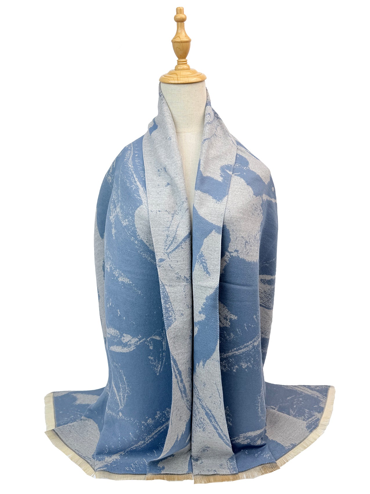 SF26115-430 Abstract Nature Print Scarf