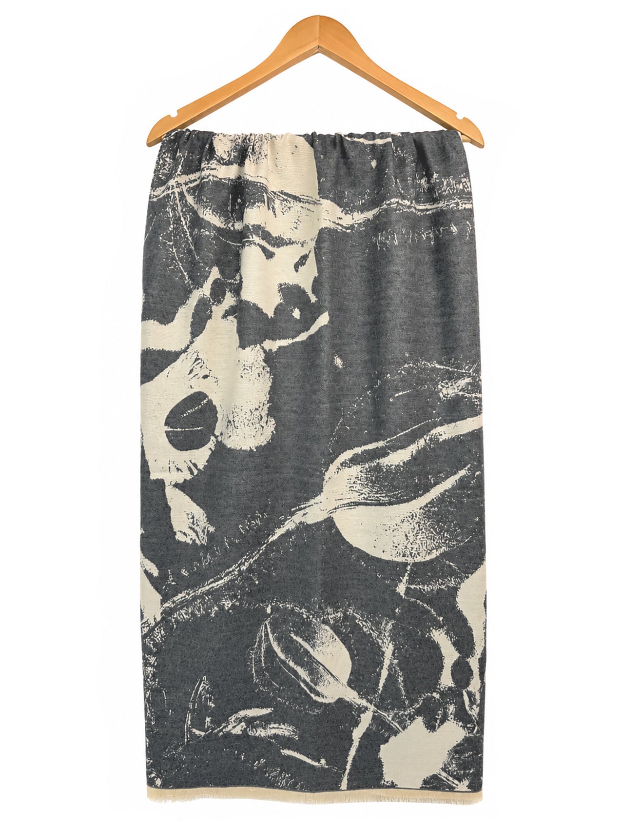 SF26115-430 Abstract Nature Print Scarf