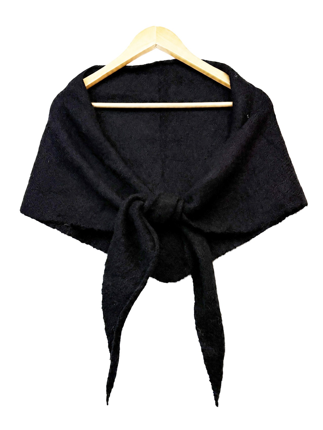 SF26120-379 Soft Knitted Triangle Scarf