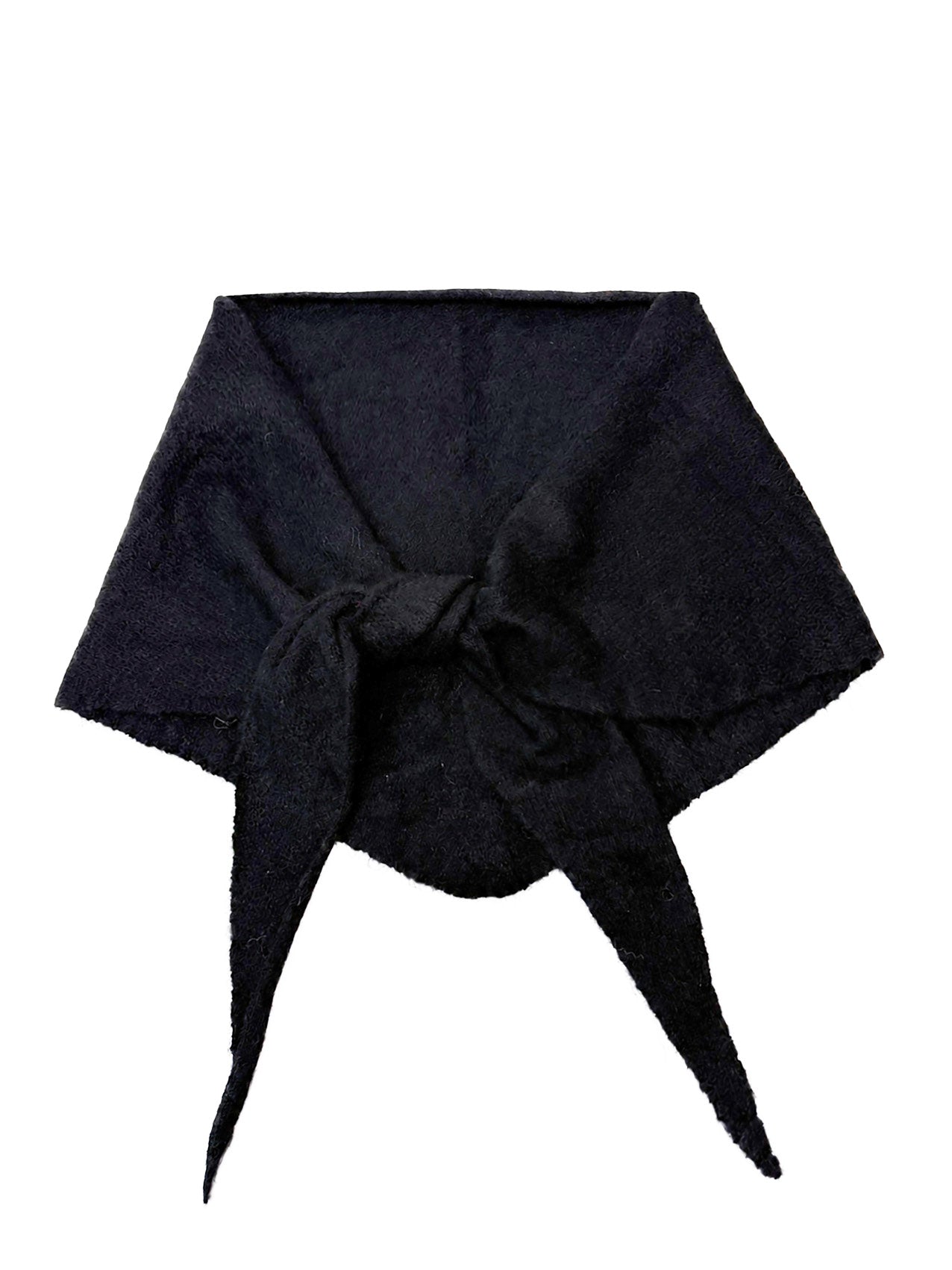 SF26120-379 Soft Knitted Triangle Scarf