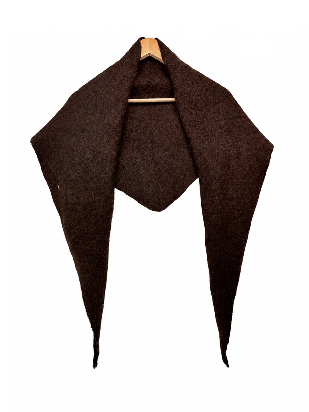 SF26120-379 Soft Knitted Triangle Scarf