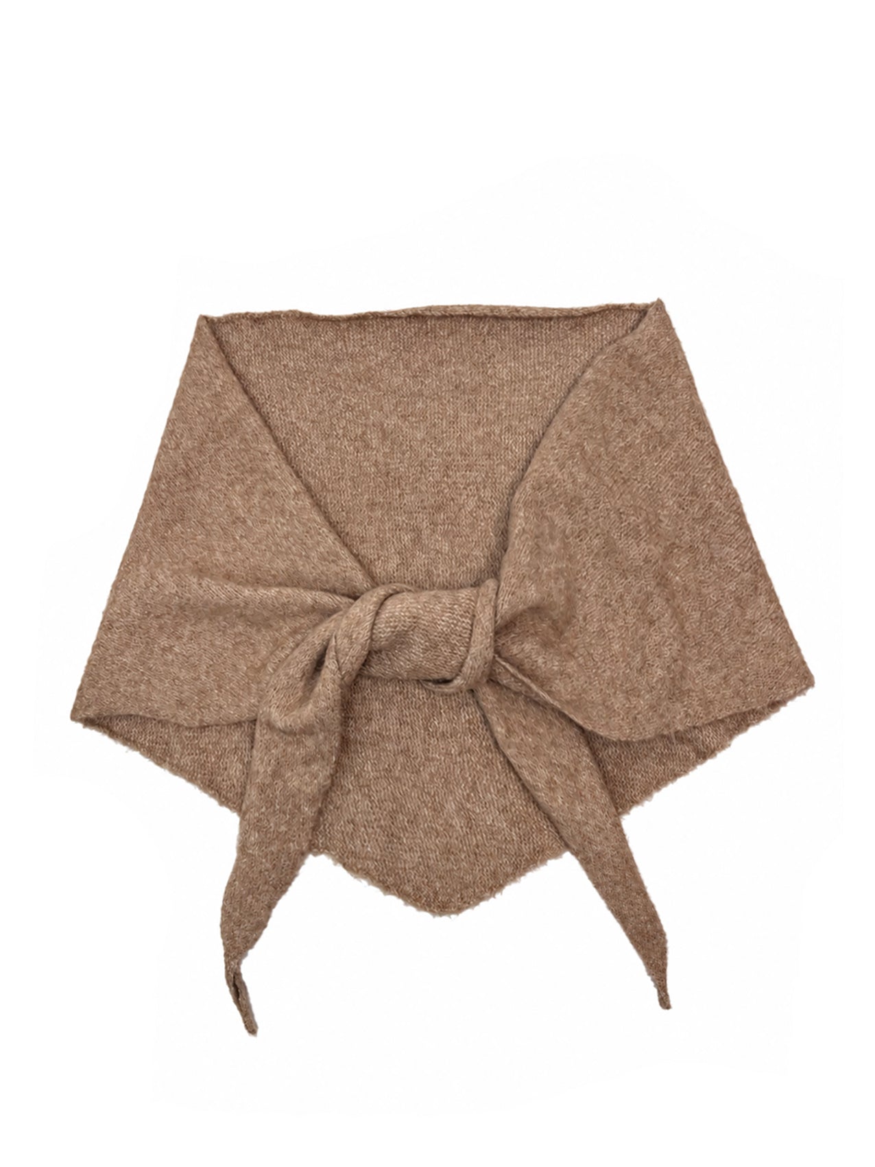 SF26120-379 Soft Knitted Triangle Scarf