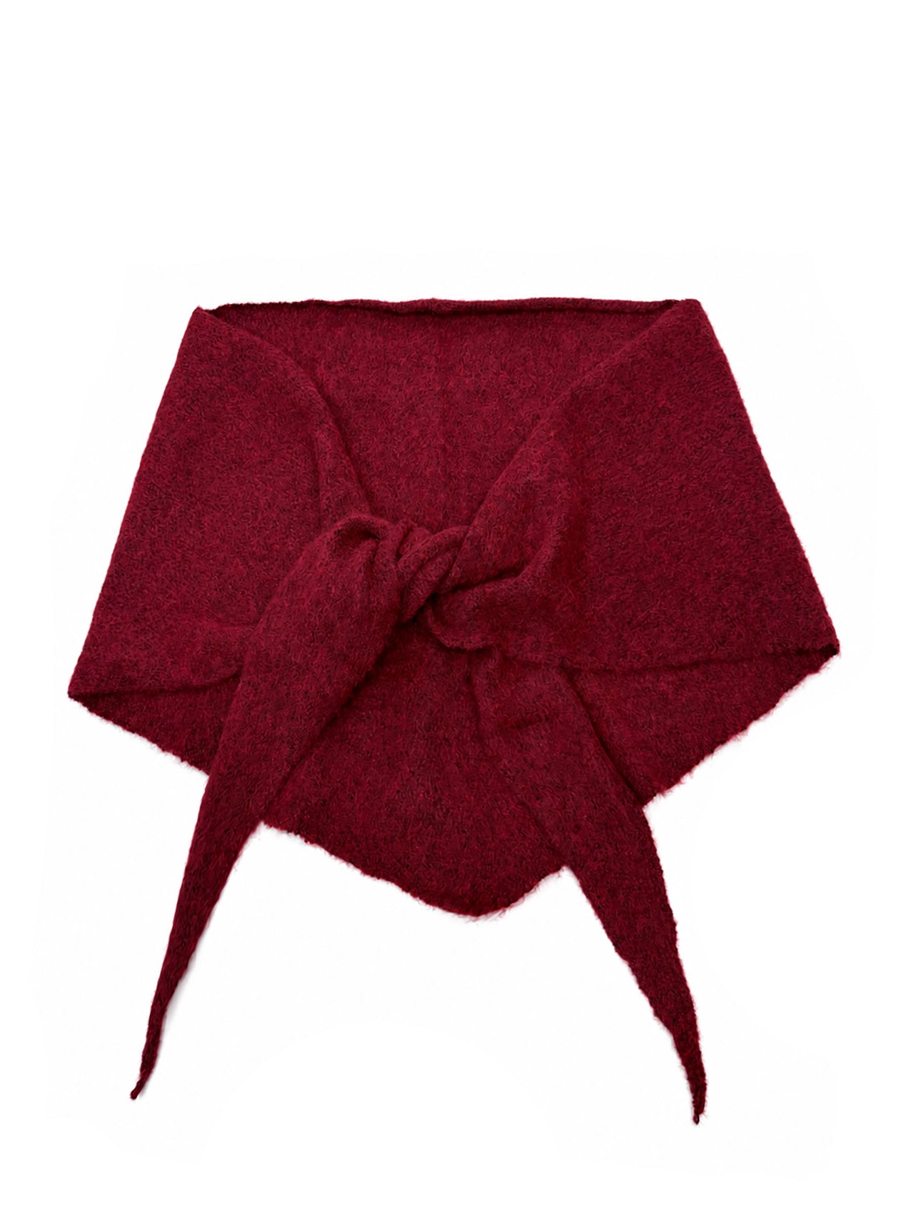 SF26120-379 Soft Knitted Triangle Scarf