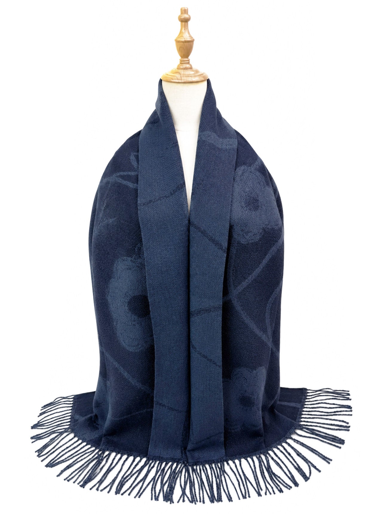 SF26120-432 Linear Bloom Print Scarf