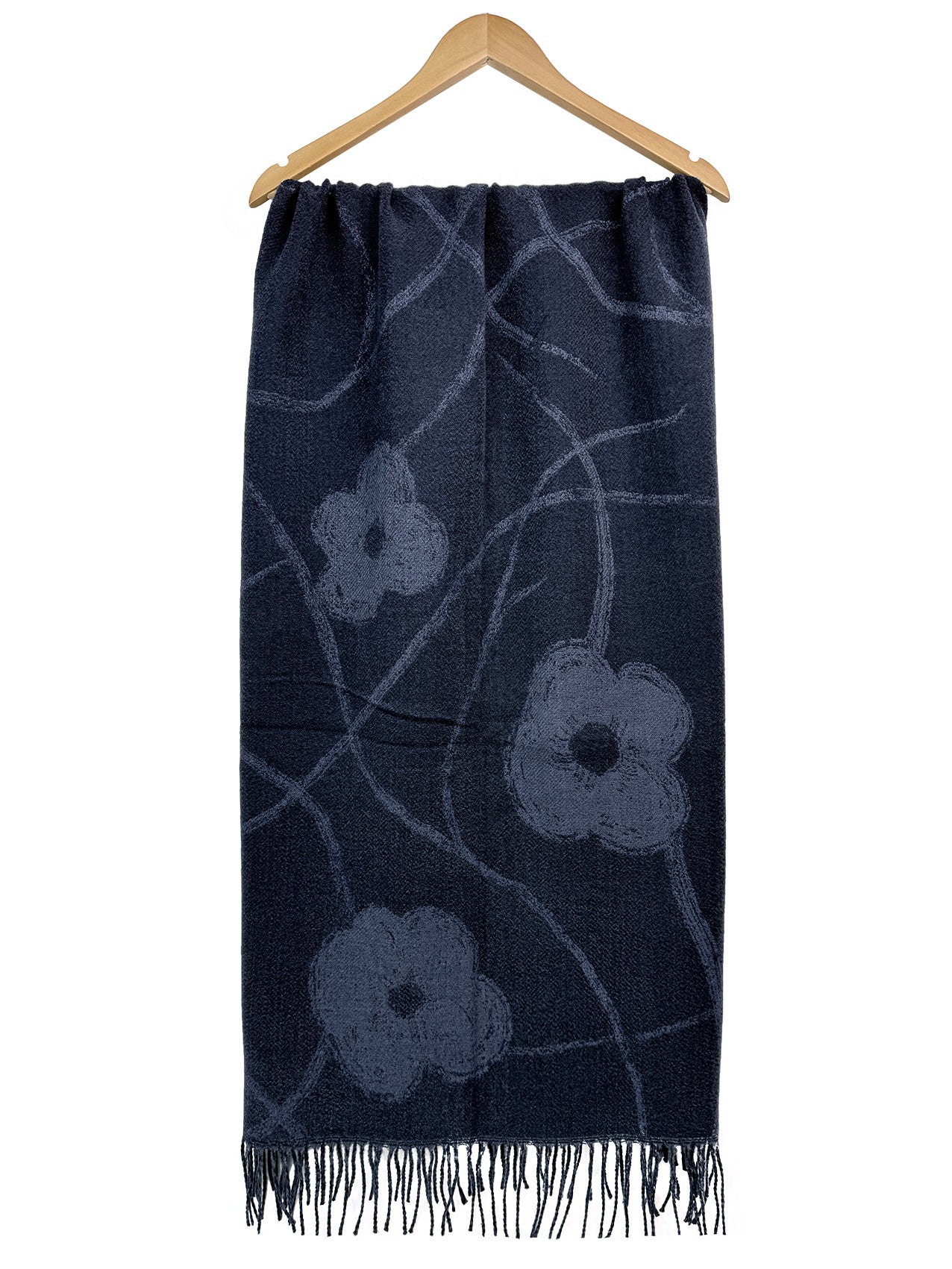 SF26120-432 Linear Bloom Print Scarf