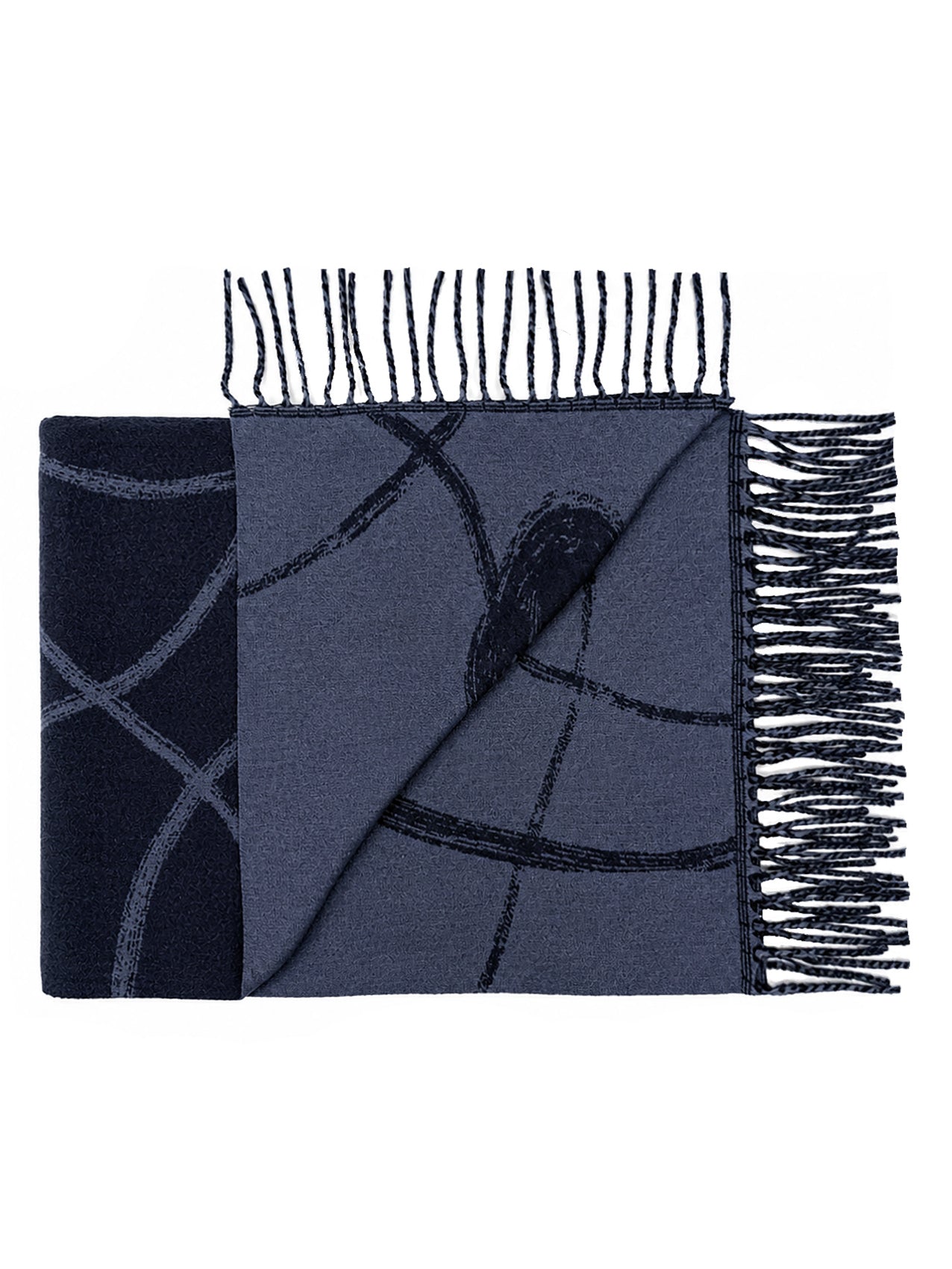 SF26120-432 Linear Bloom Print Scarf