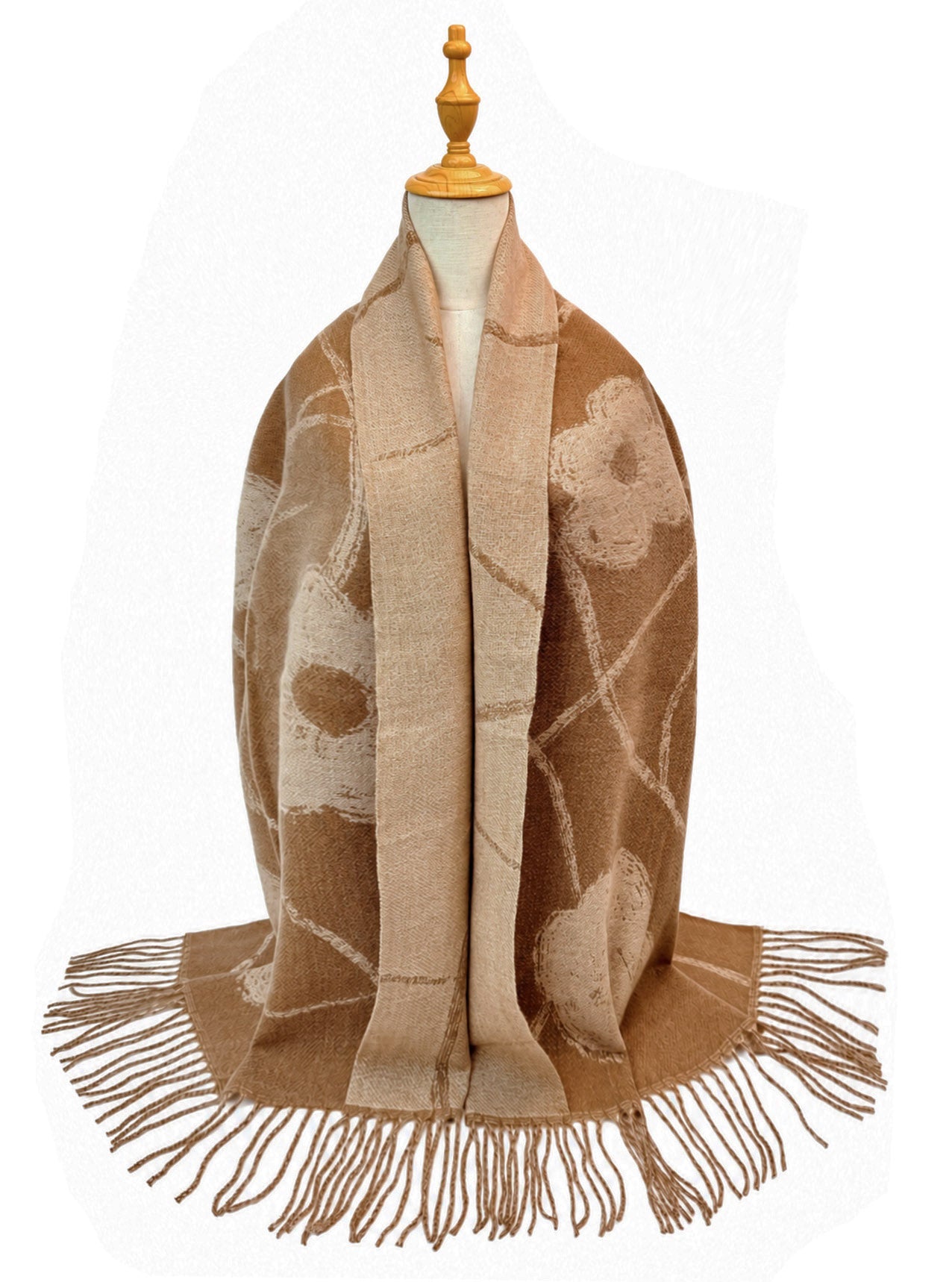 SF26120-432 Linear Bloom Print Scarf