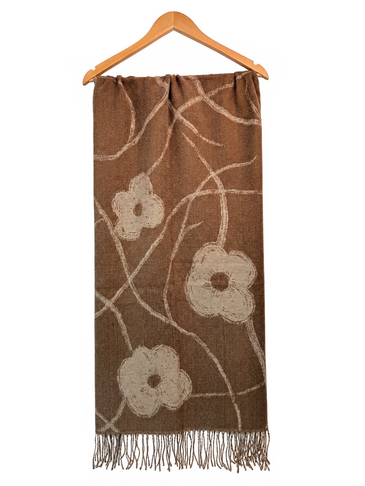 SF26120-432 Linear Bloom Print Scarf