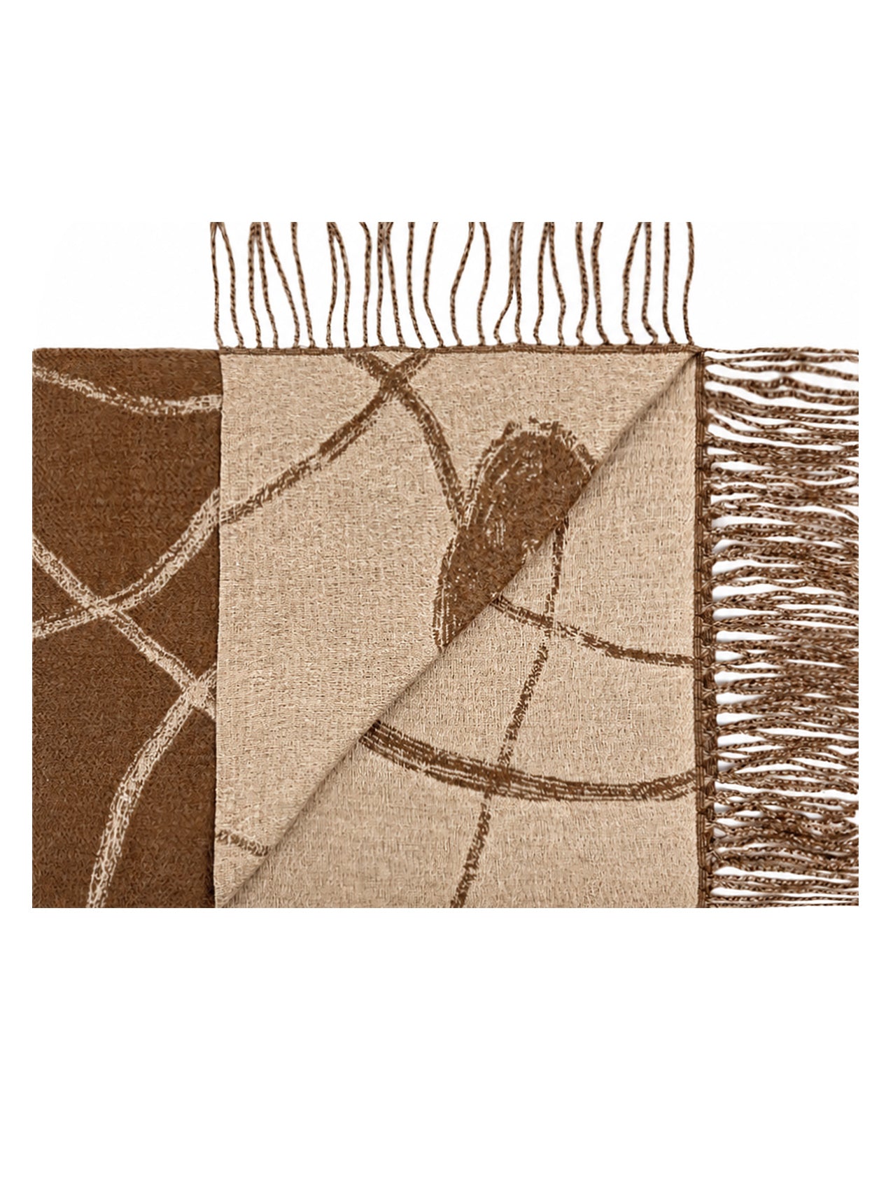 SF26120-432 Linear Bloom Print Scarf