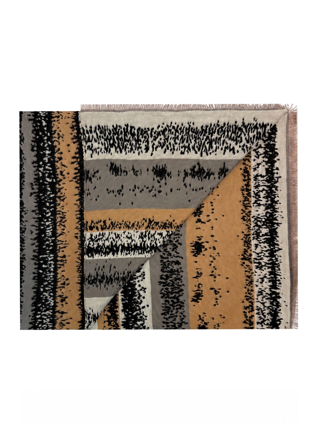 SF26125-438 Colourful Stripes Print Scarf