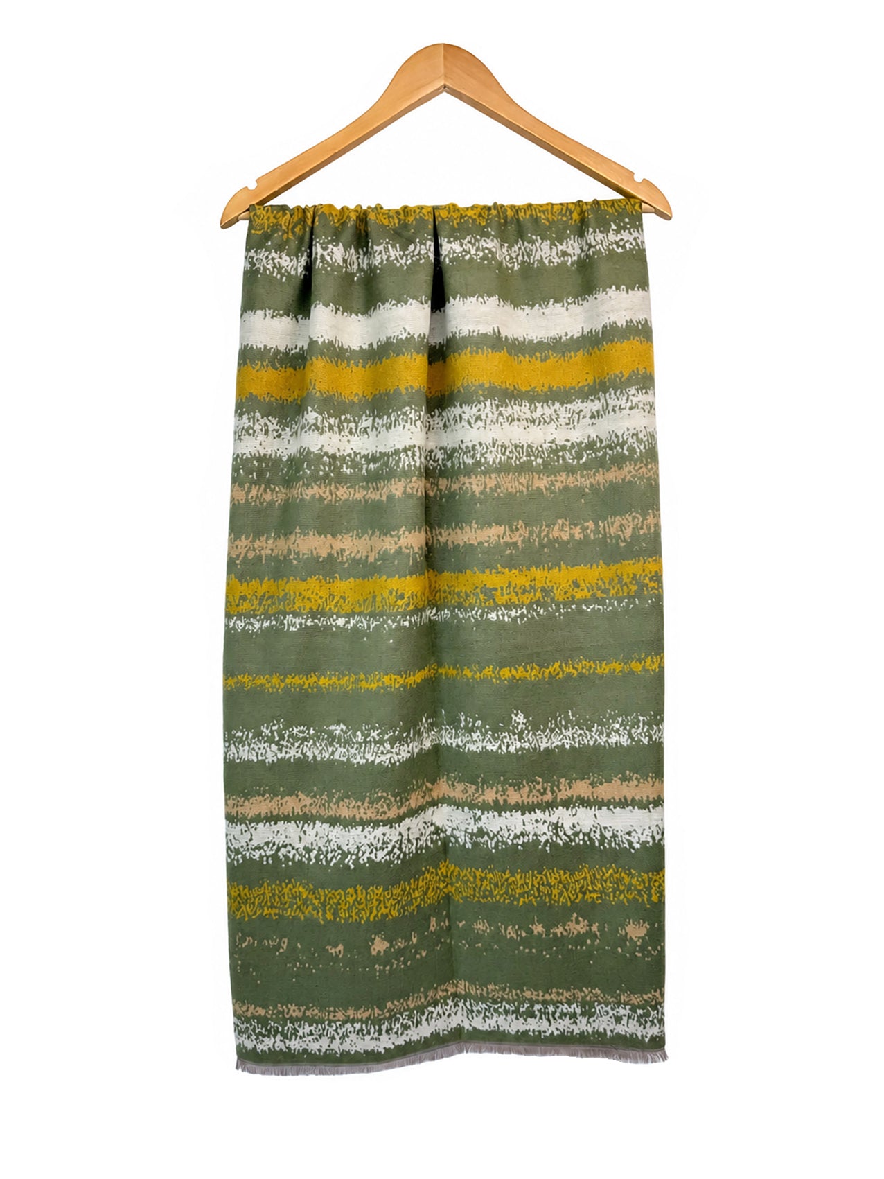 SF26125-438 Colourful Stripes Print Scarf