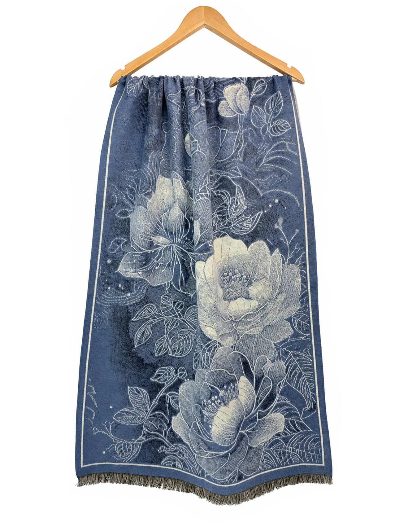 SF26125-439 Floral Print Reversible Scarf