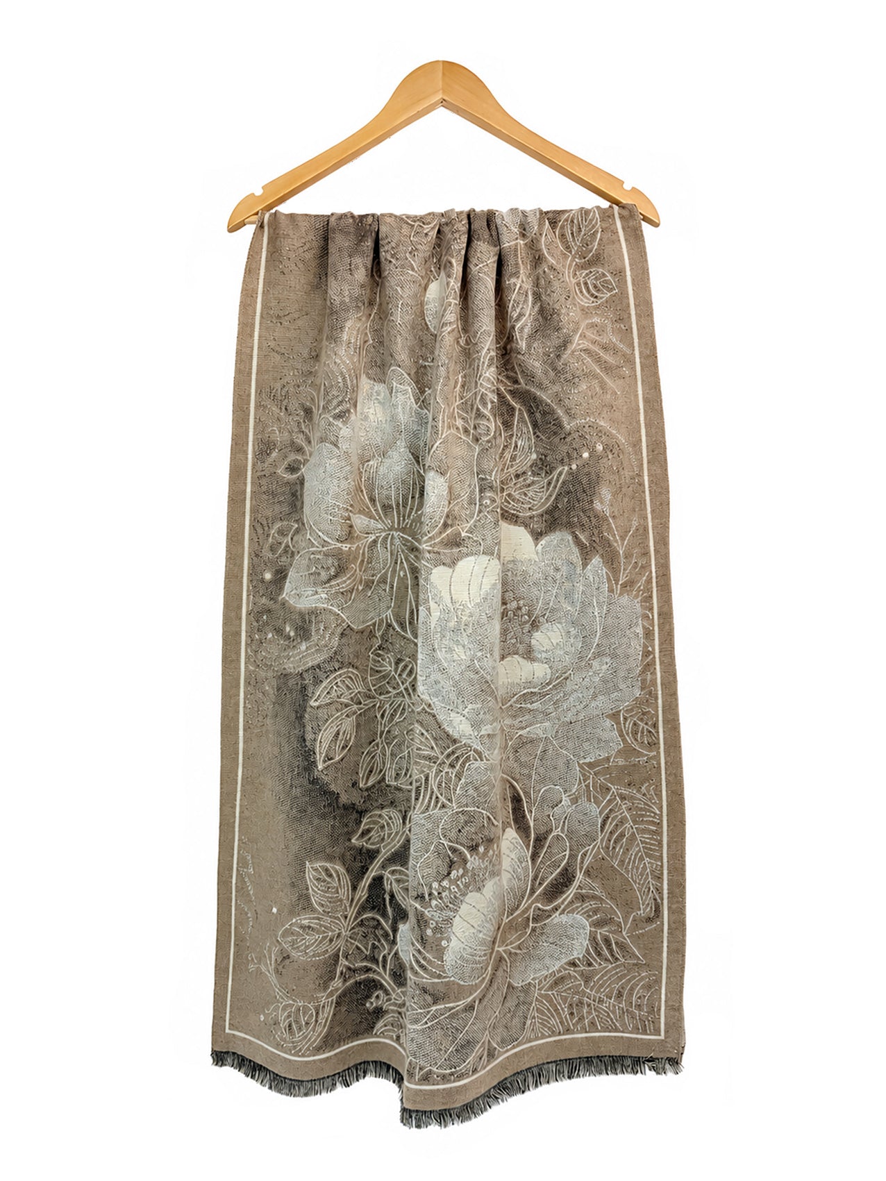 SF26125-439 Floral Print Reversible Scarf