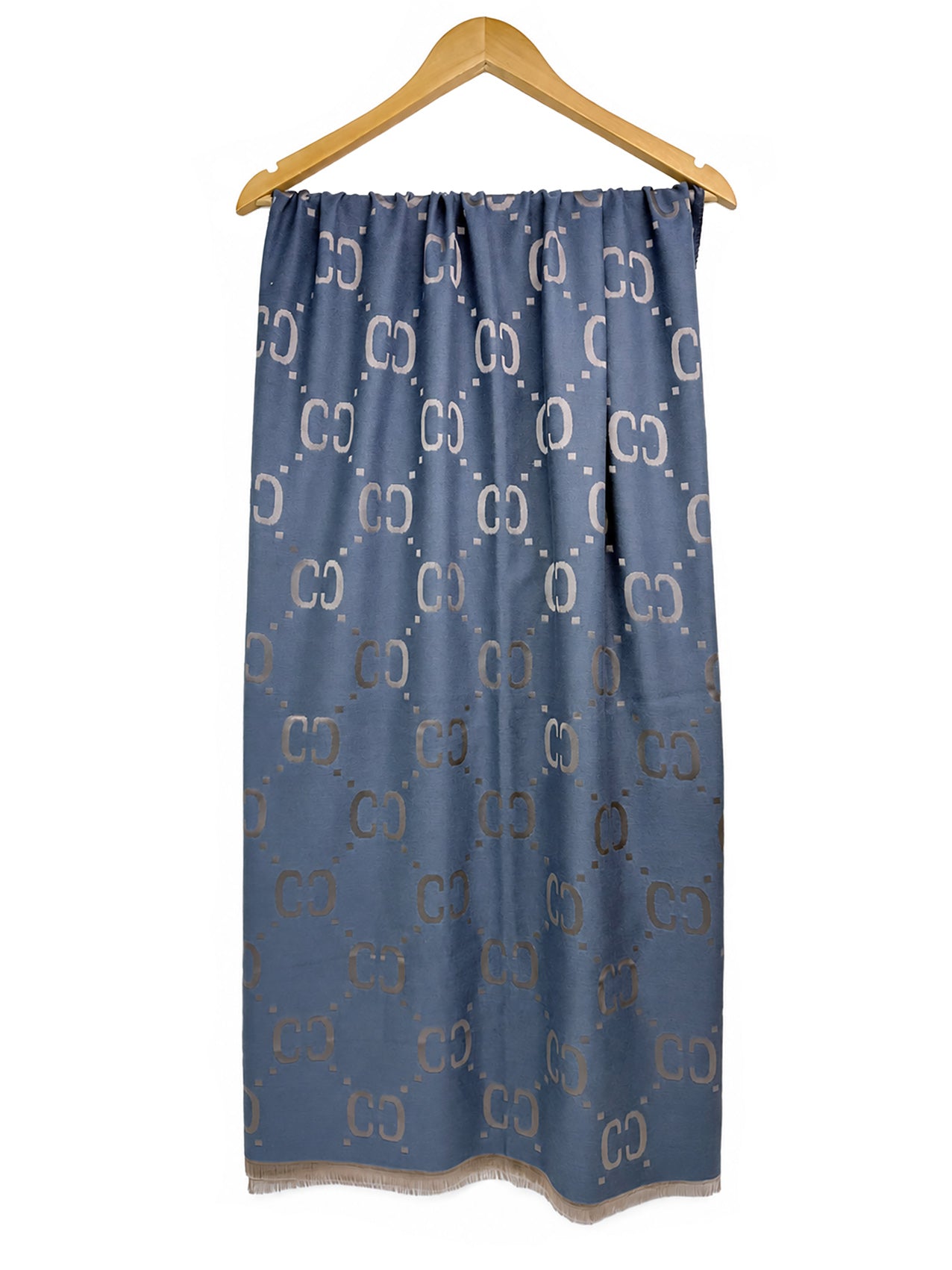 SF26130-402 Monogram Print Reversible Scarf