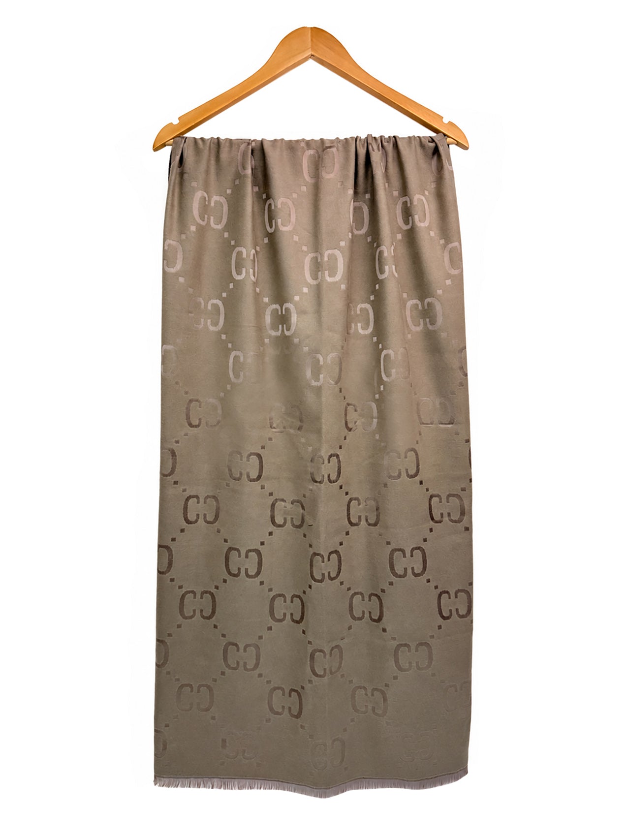 SF26130-402 Monogram Print Reversible Scarf