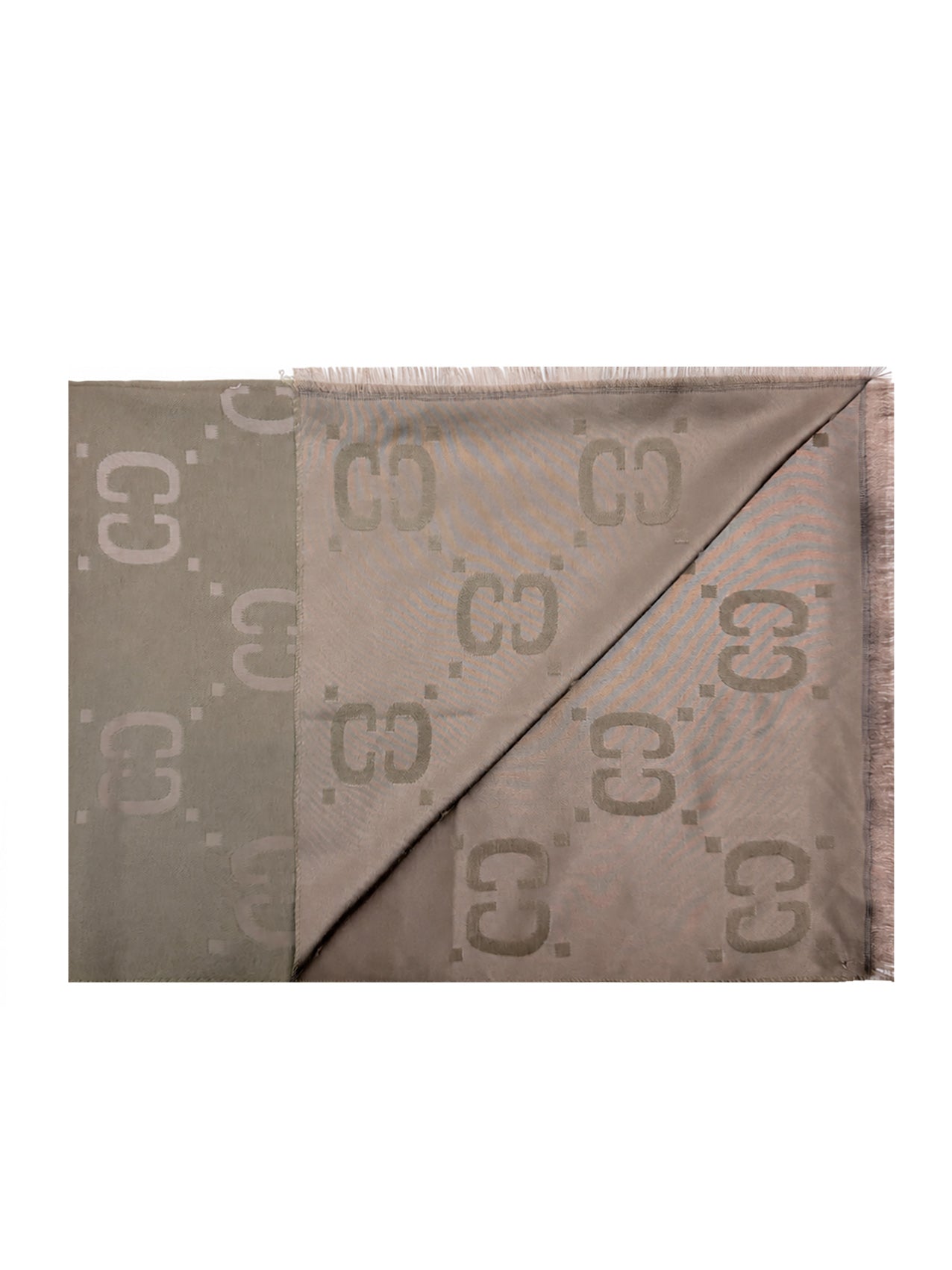 SF26130-402 Monogram Print Reversible Scarf