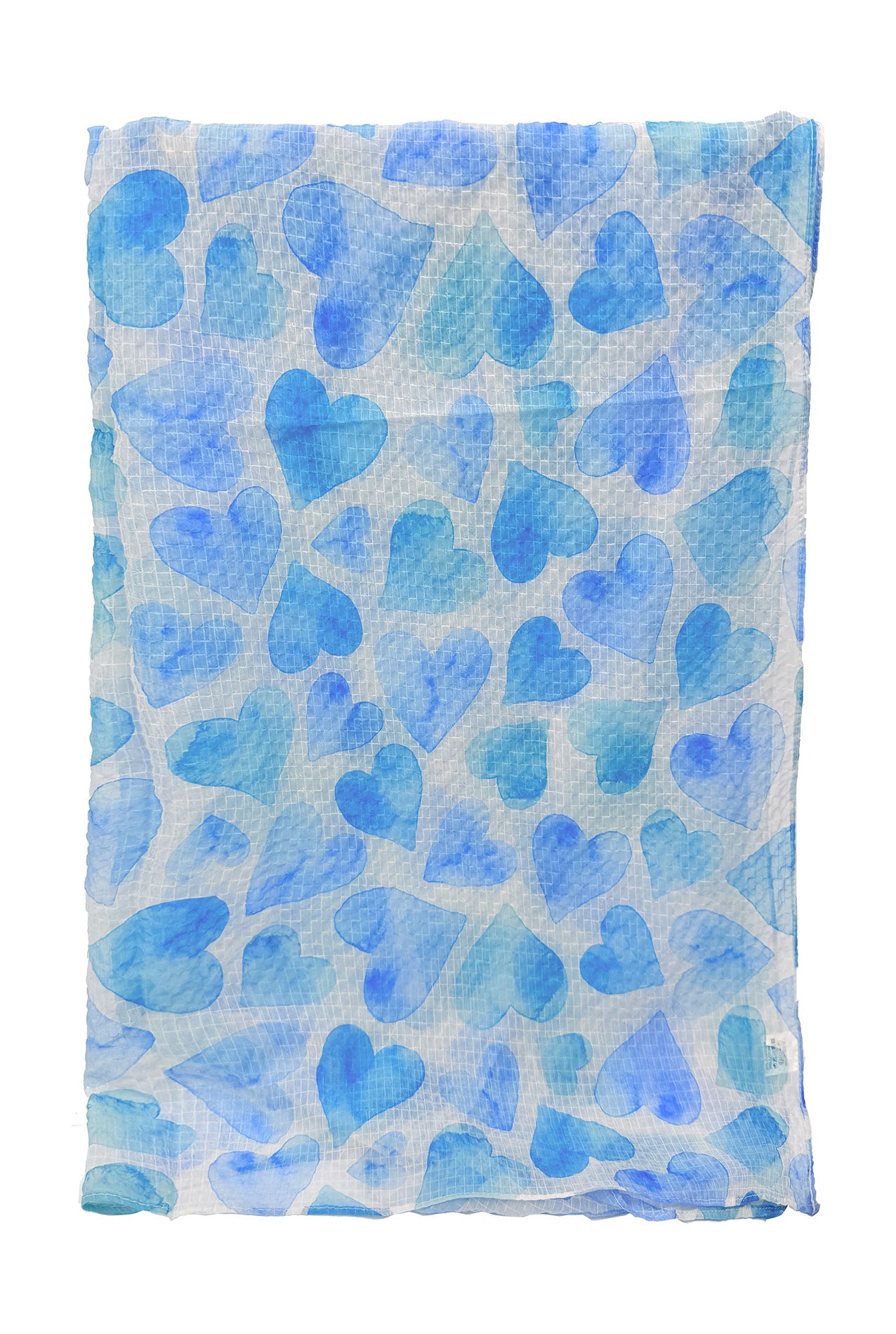 SF26140-361 Hearts Print Cotton Mix Scarf