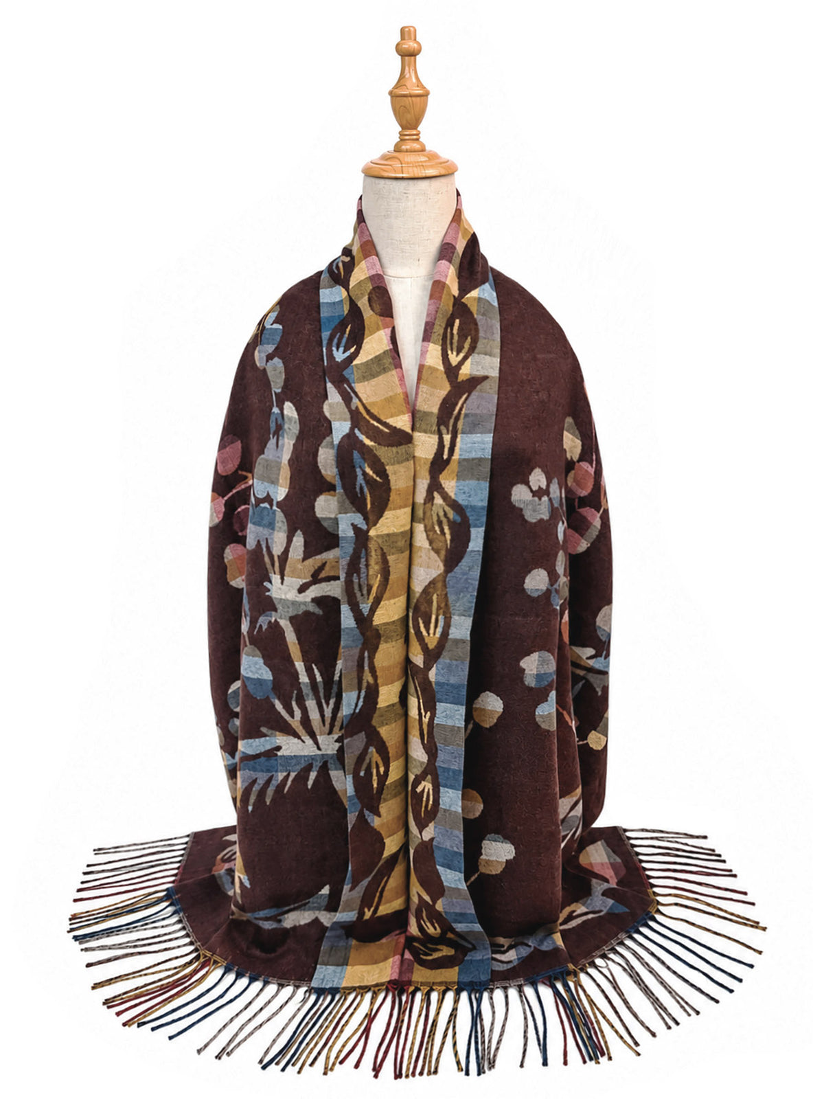 SF26140-429 Colourful Floral Print Scarf