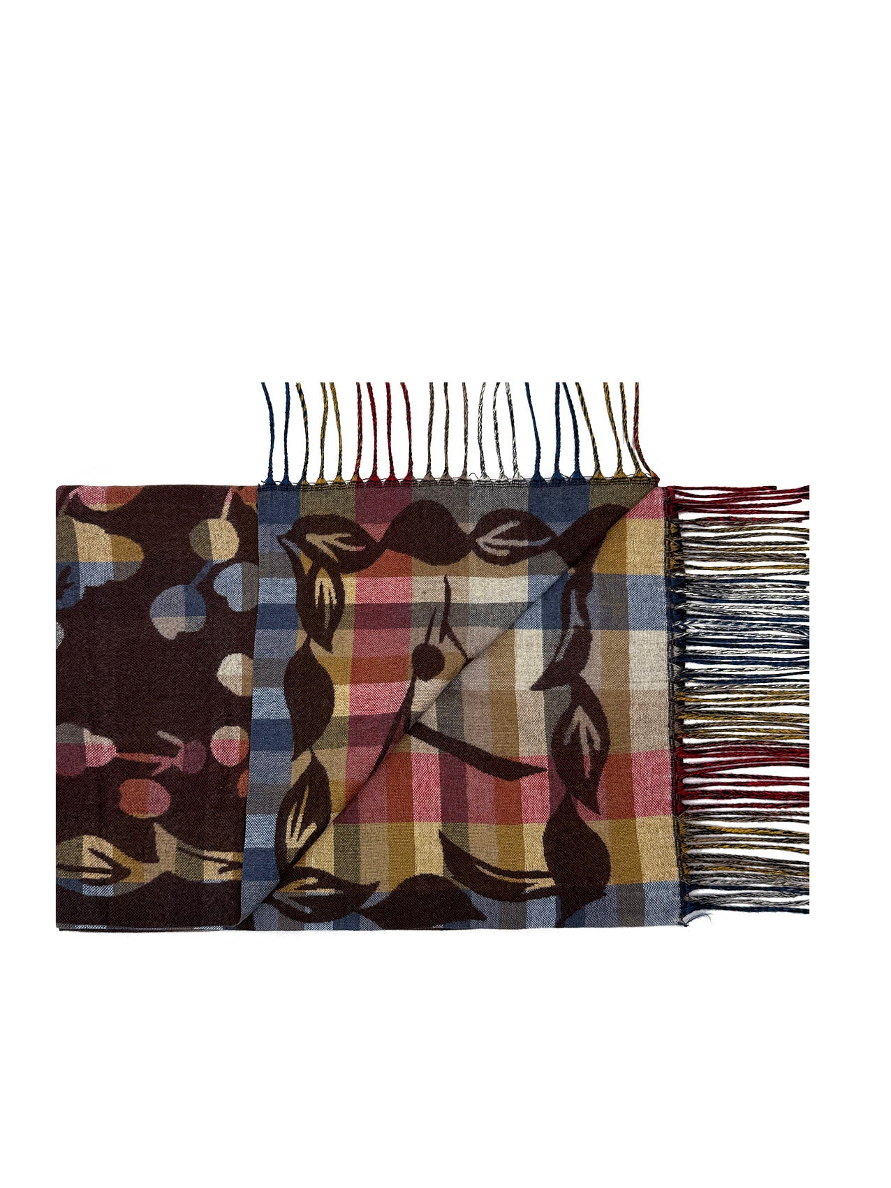 SF26140-429 Colourful Floral Print Scarf