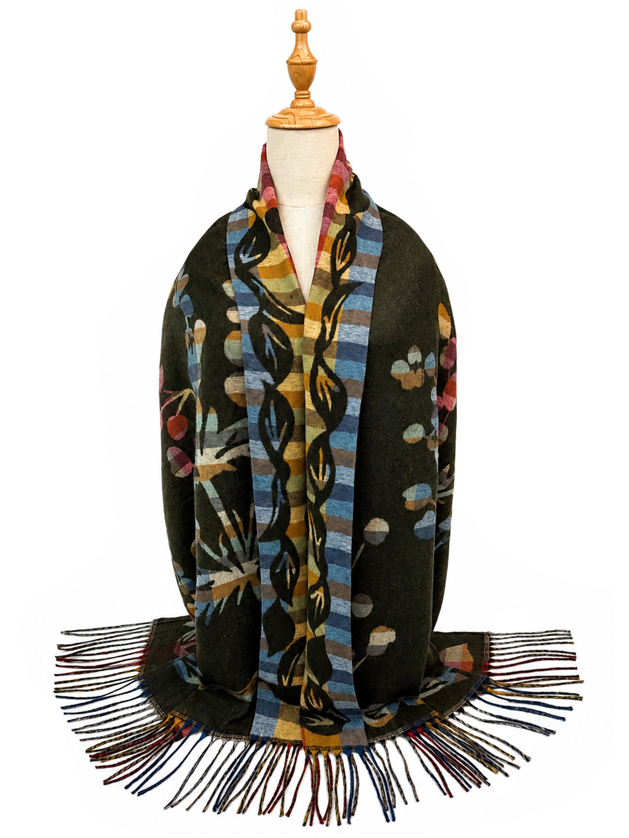 SF26140-429 Colourful Floral Print Scarf
