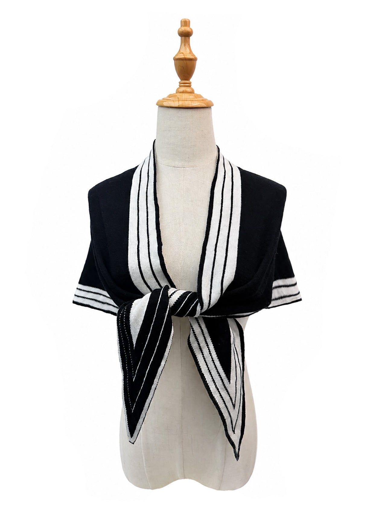 SF26145-436 Varsity Stripe Triangle Scarf