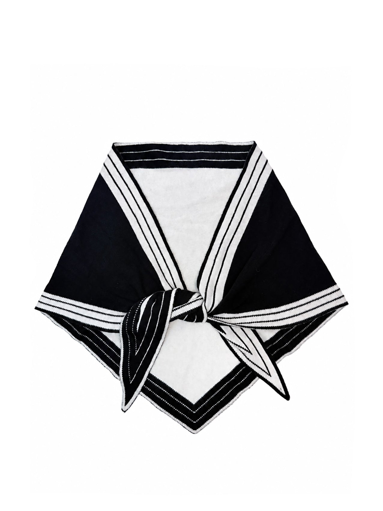SF26145-436 Varsity Stripe Triangle Scarf
