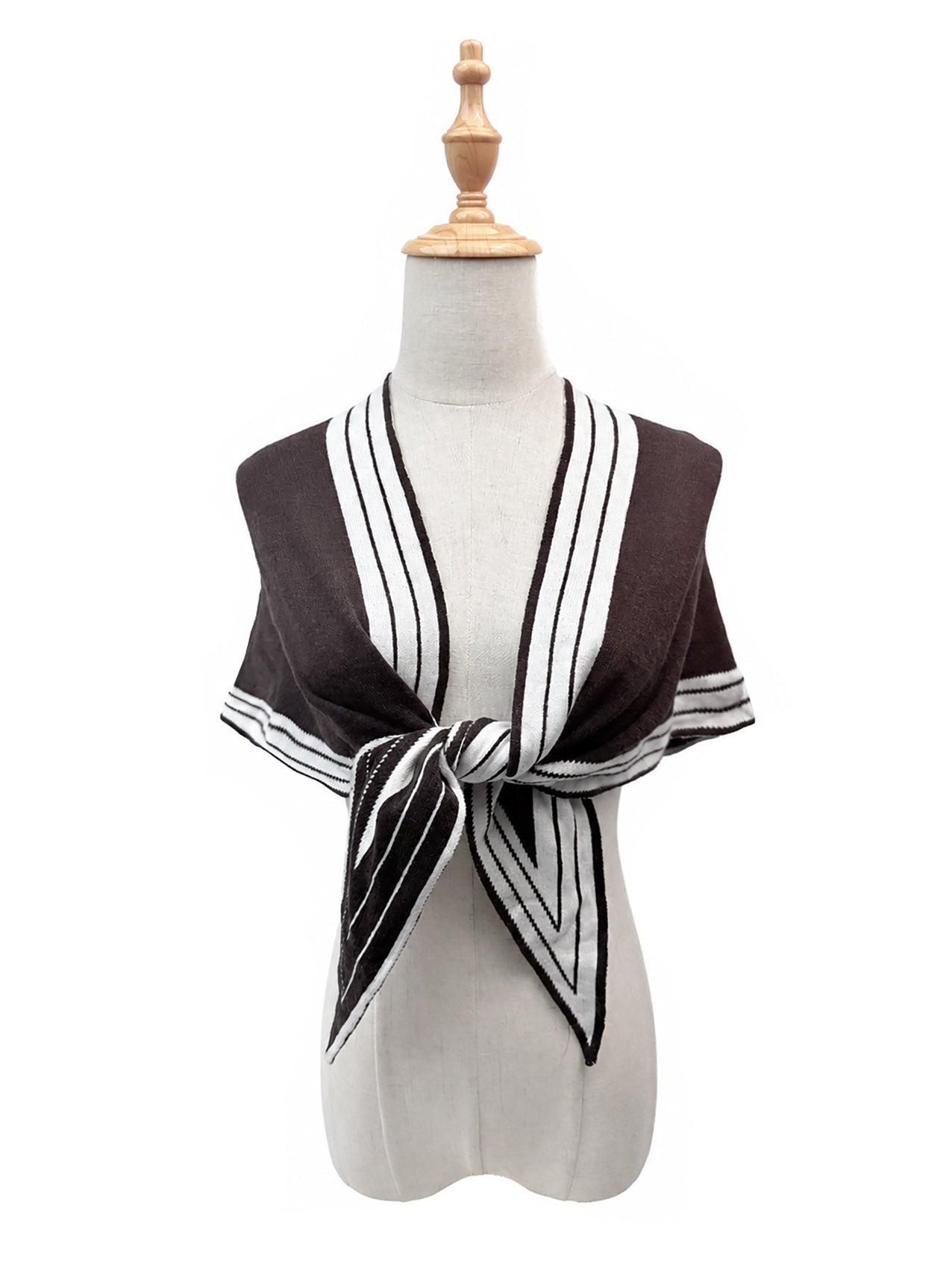 SF26145-436 Varsity Stripe Triangle Scarf