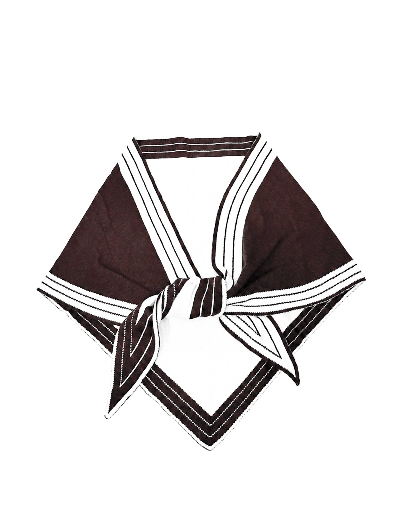 SF26145-436 Varsity Stripe Triangle Scarf