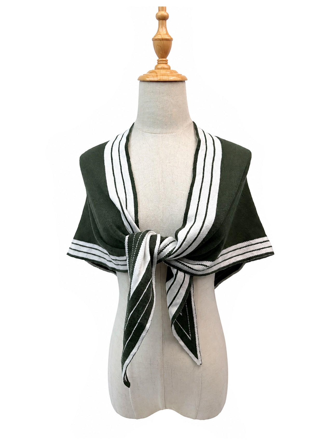 SF26145-436 Varsity Stripe Triangle Scarf