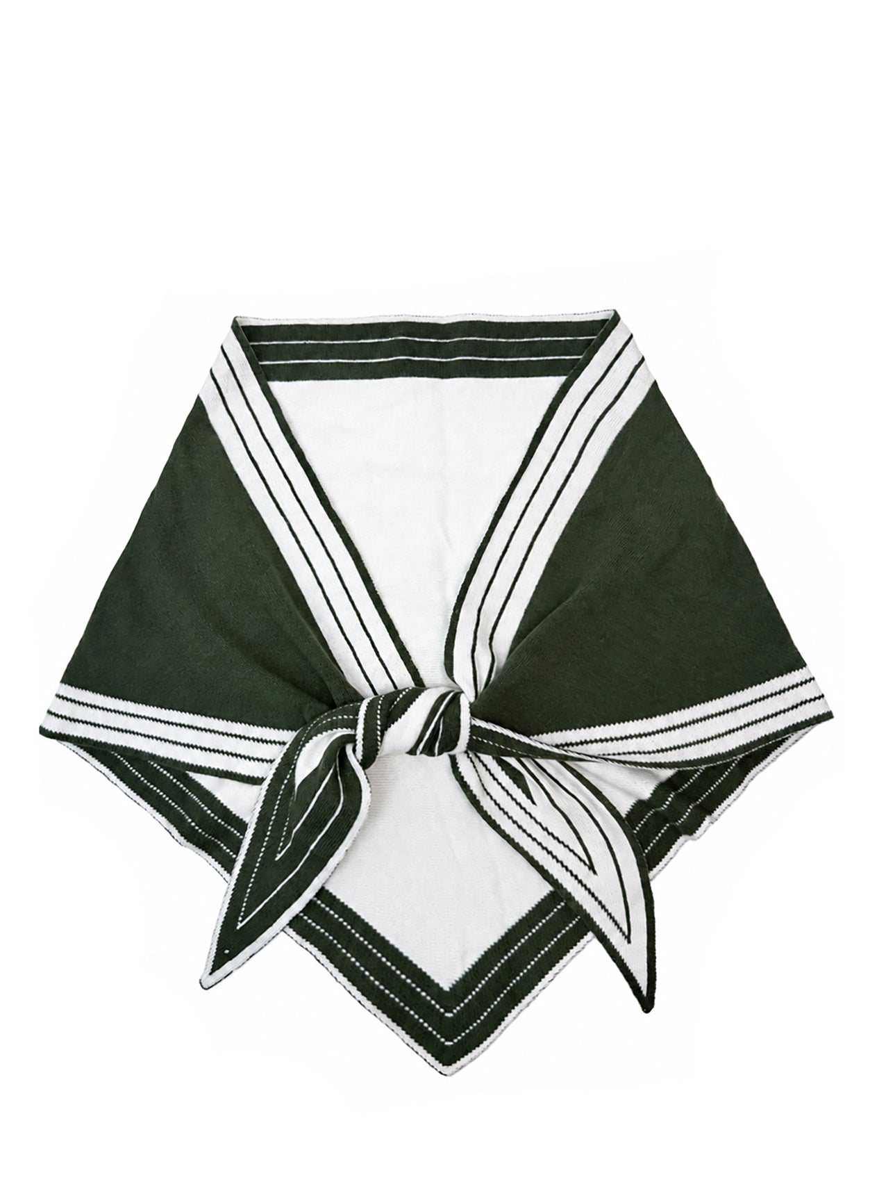 SF26145-436 Varsity Stripe Triangle Scarf