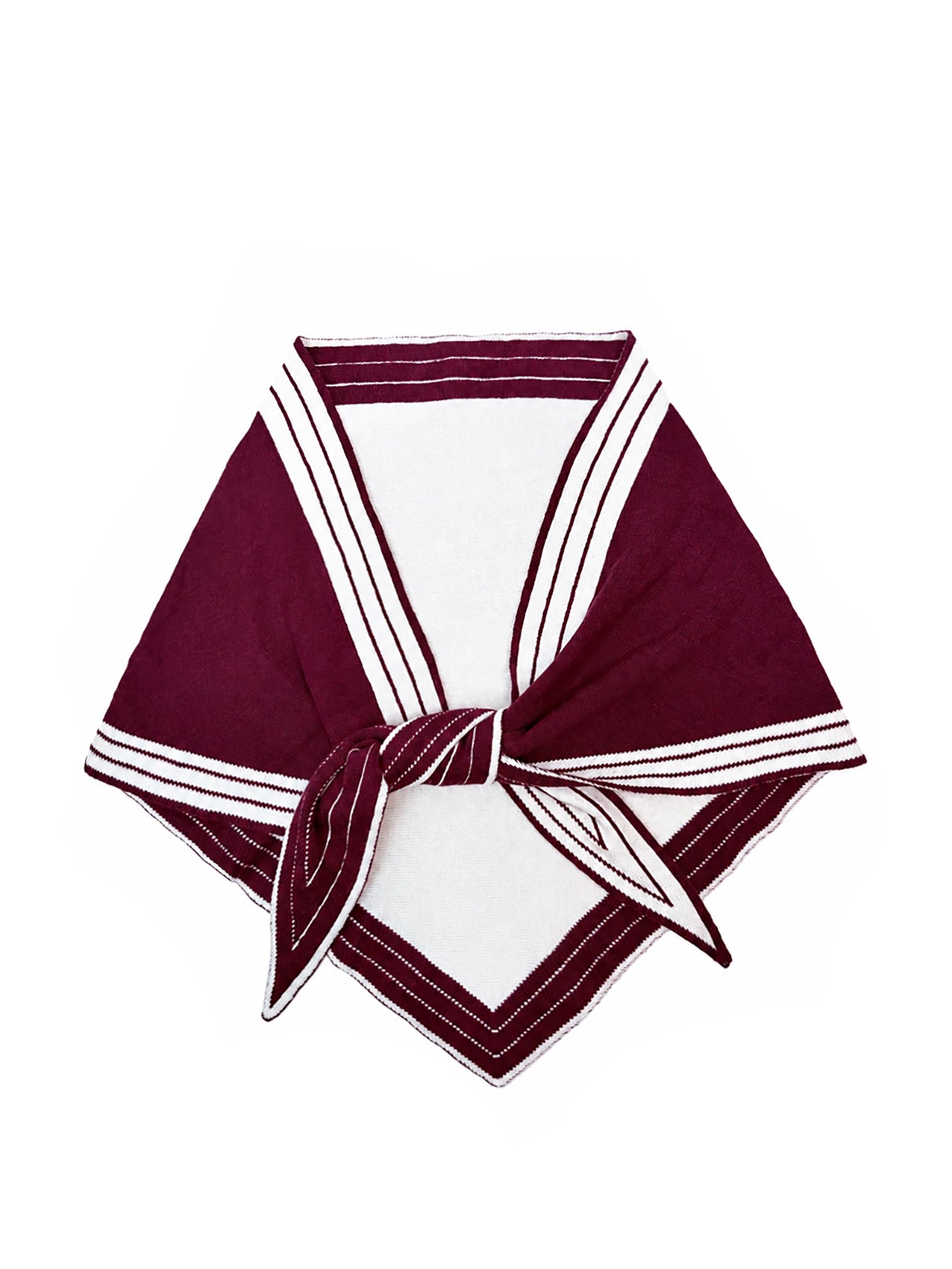 SF26145-436 Varsity Stripe Triangle Scarf